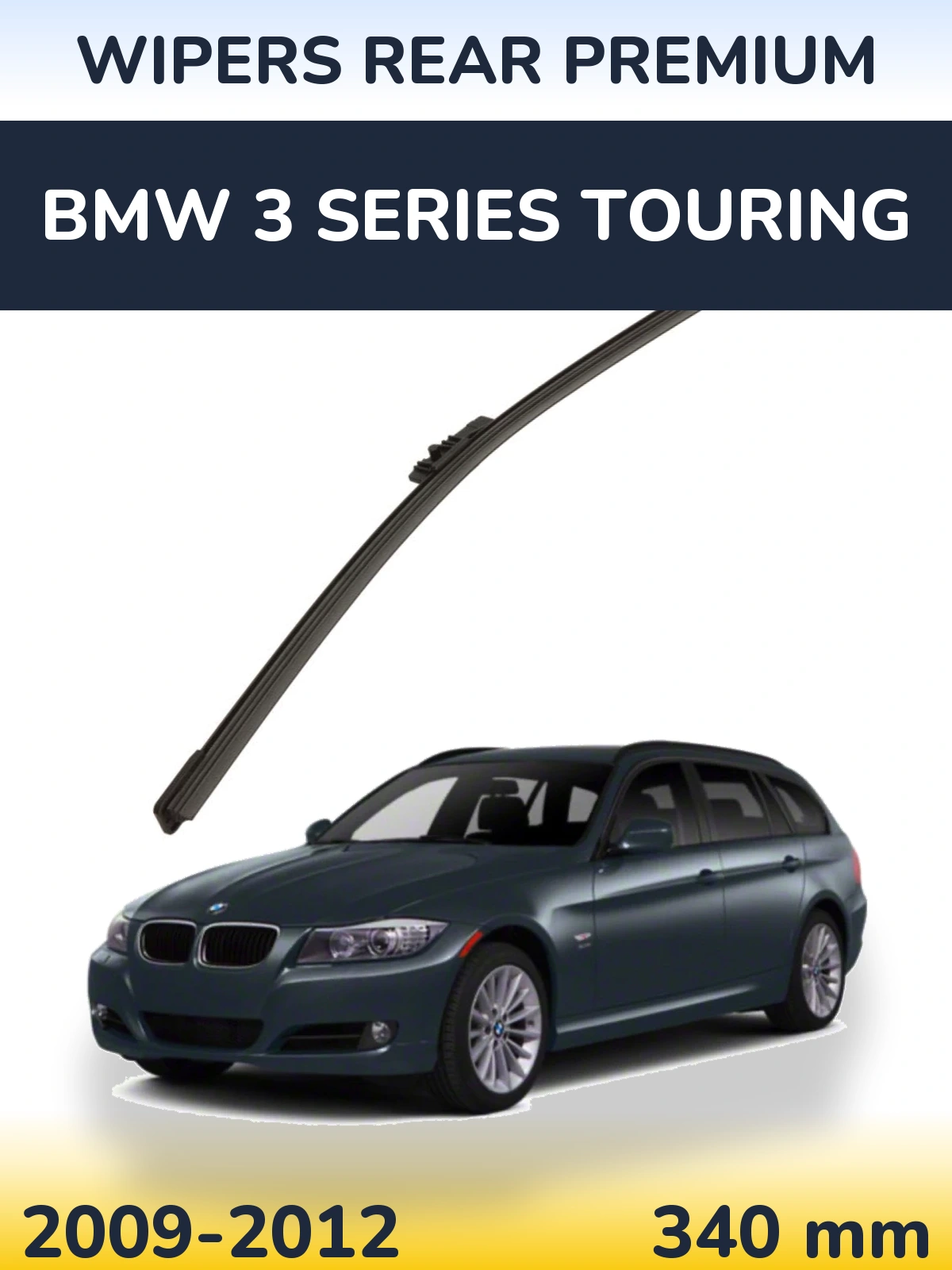 Zadní stěrač WIPERS REAR PREMIUM 340 mm pro BMW 3 Series Touring 2009-2012