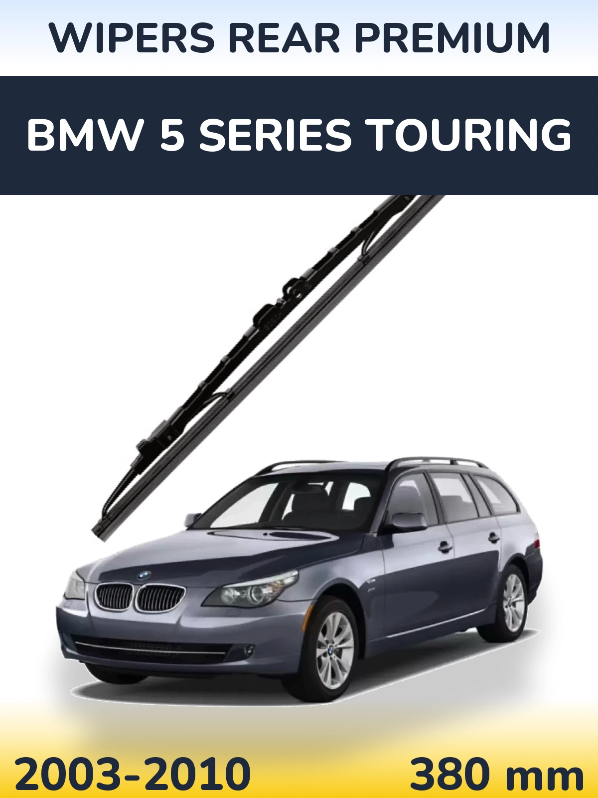 Zadní stěrač WIPERS REAR PREMIUM 380 mm pro BMW 5 Series Touring 2003-2010