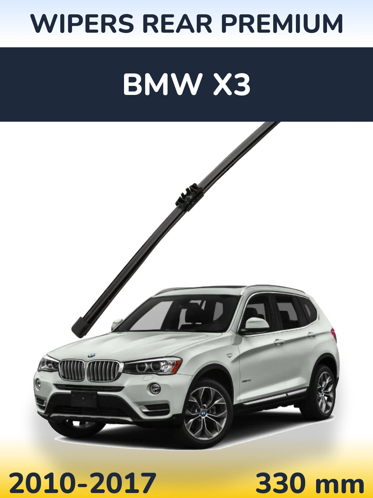 Zadní stěrač WIPERS REAR PREMIUM 330 mm pro BMW X3 2010-2017