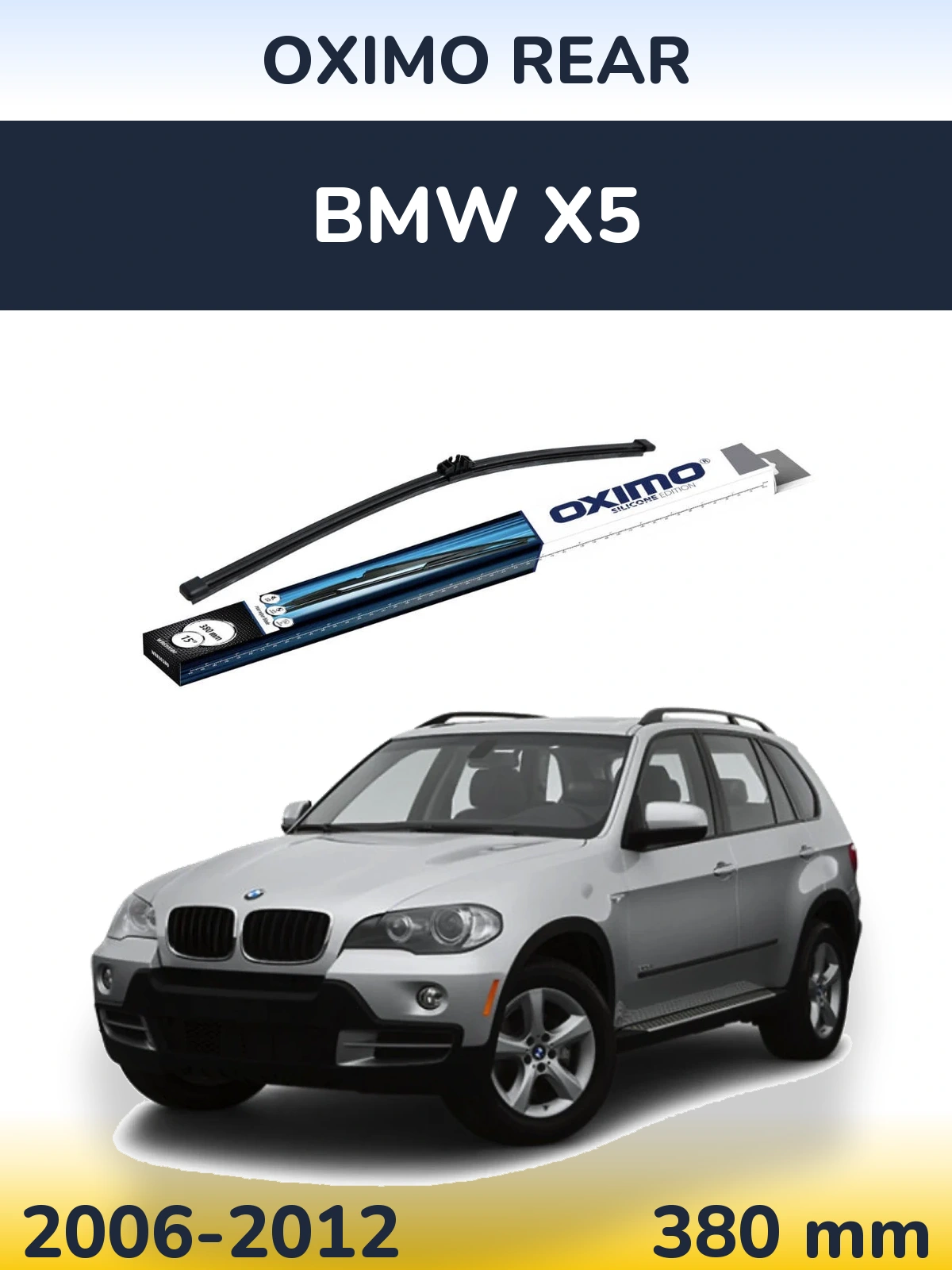 Zadní stěrač Oximo Rear 380 mm pro BMW X5 2006-2012