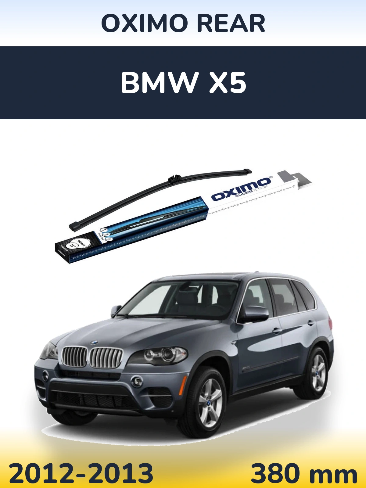 Zadní stěrač Oximo Rear 380 mm pro BMW X5 2012-2013