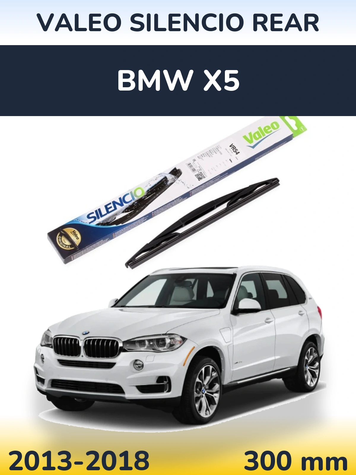 Zadní stěrač Valeo Silencio Rear 300 mm pro BMW X5 2013-2018