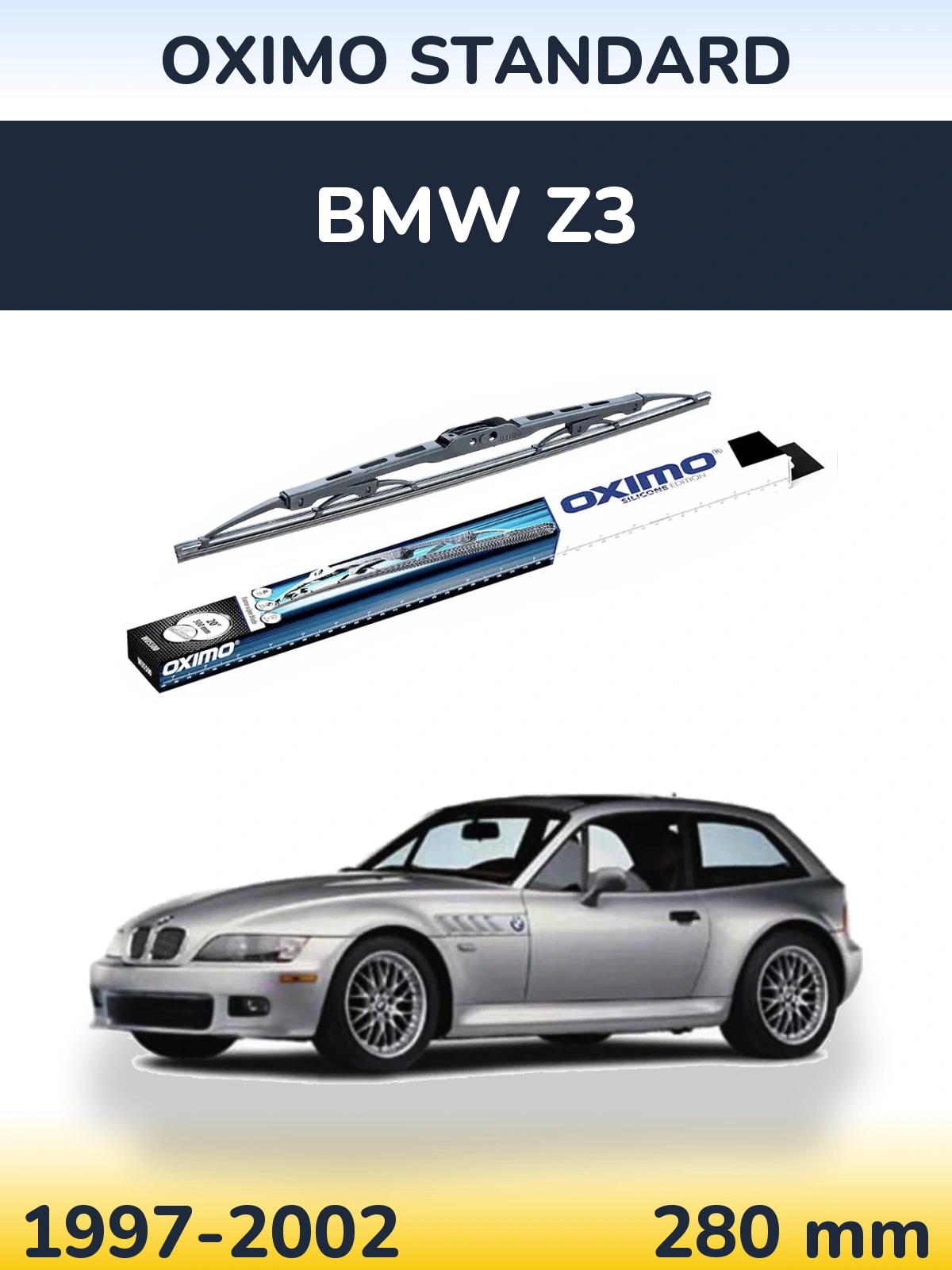 Zadní stěrač Oximo Standard 275 mm pro BMW Z3 1997-2002