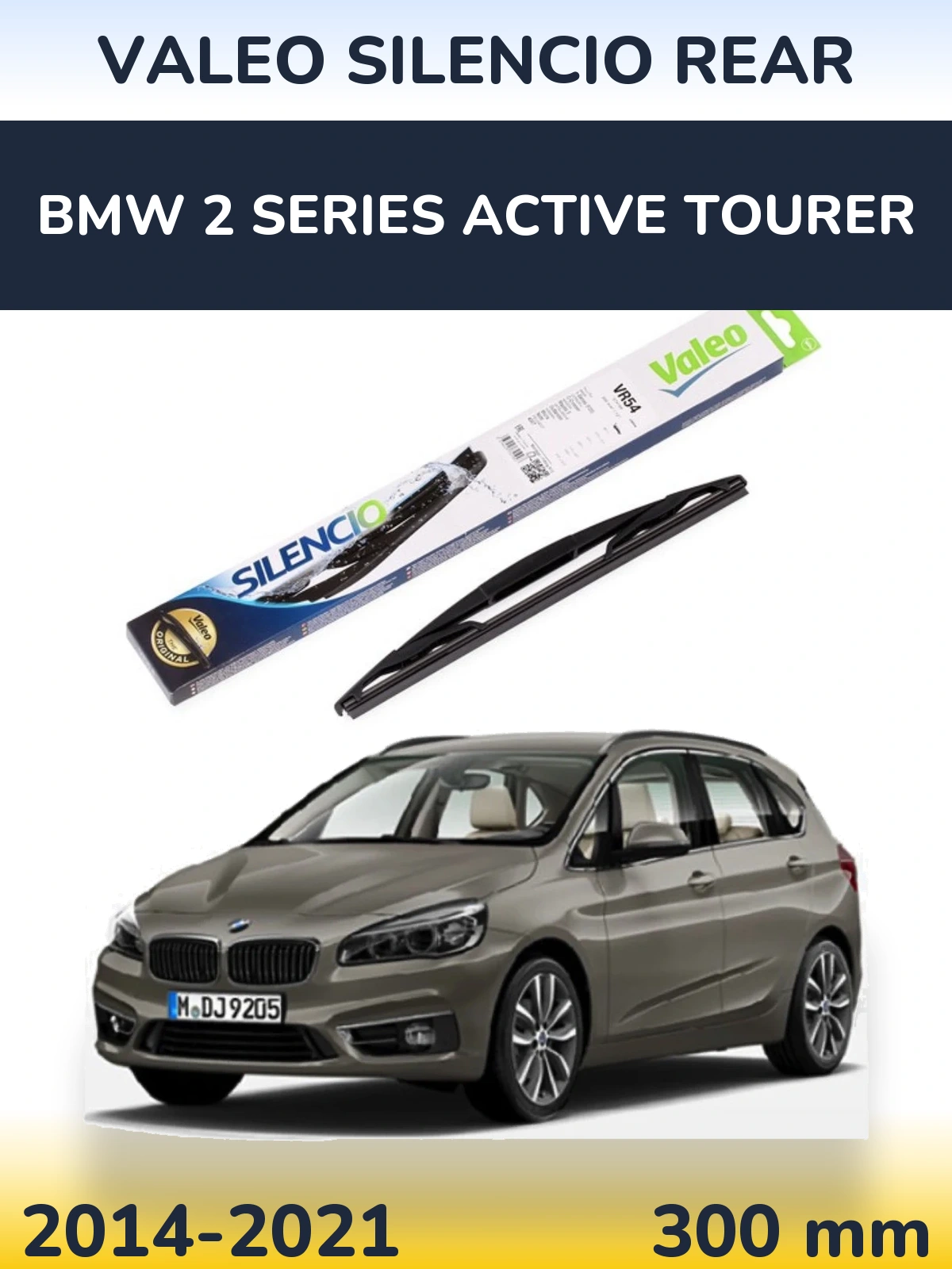 Zadní stěrač Valeo Silencio Rear 300 mm pro BMW 2 Series Active Tourer 2014-2021