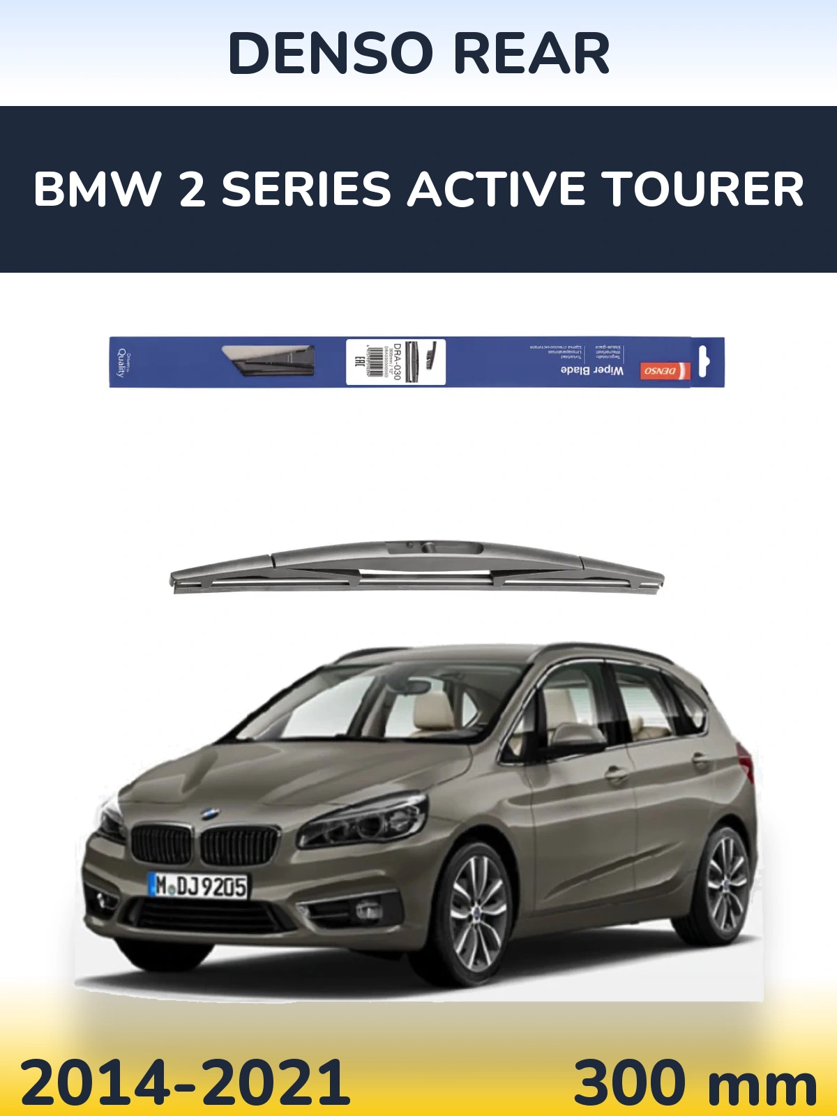 Zadní stěrač Denso Rear 300 mm pro BMW 2 Series Active Tourer 2014-2021