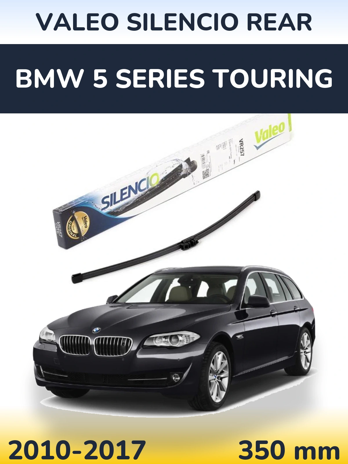 Zadní stěrač Valeo Silencio Rear 350 mm pro BMW 5 Series Touring 2010-2017