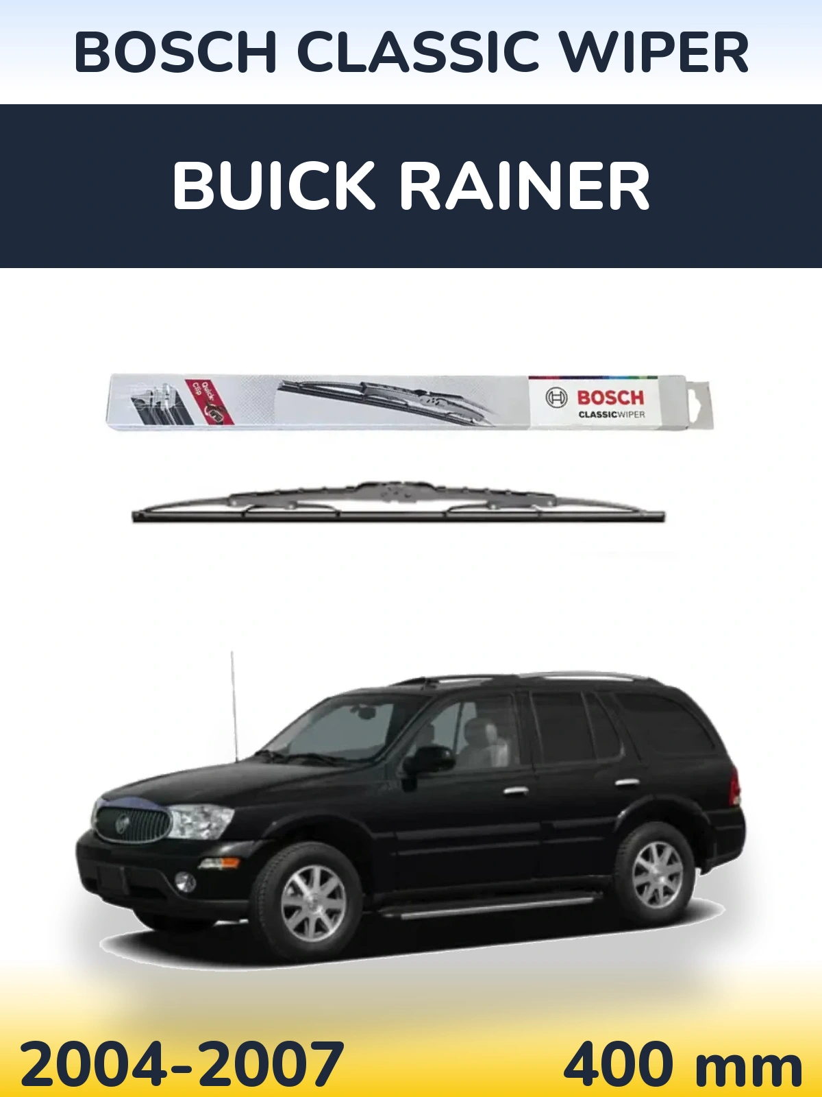 Zadní stěrač BOSCH Classic Wiper 400 mm pro Buick Rainer 2004-2007