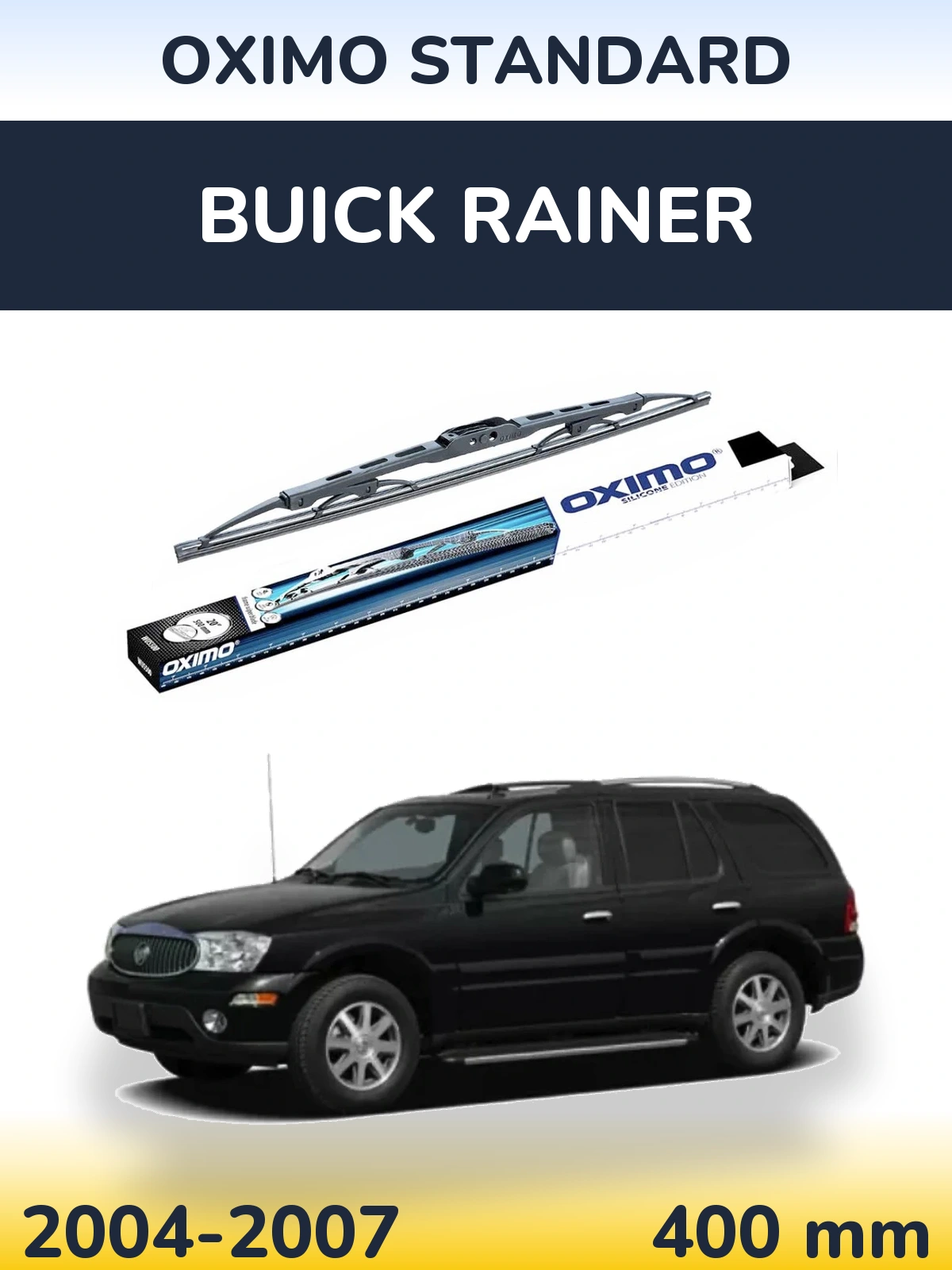 Zadní stěrač Oximo Standard 400 mm pro Buick Rainer 2004-2007