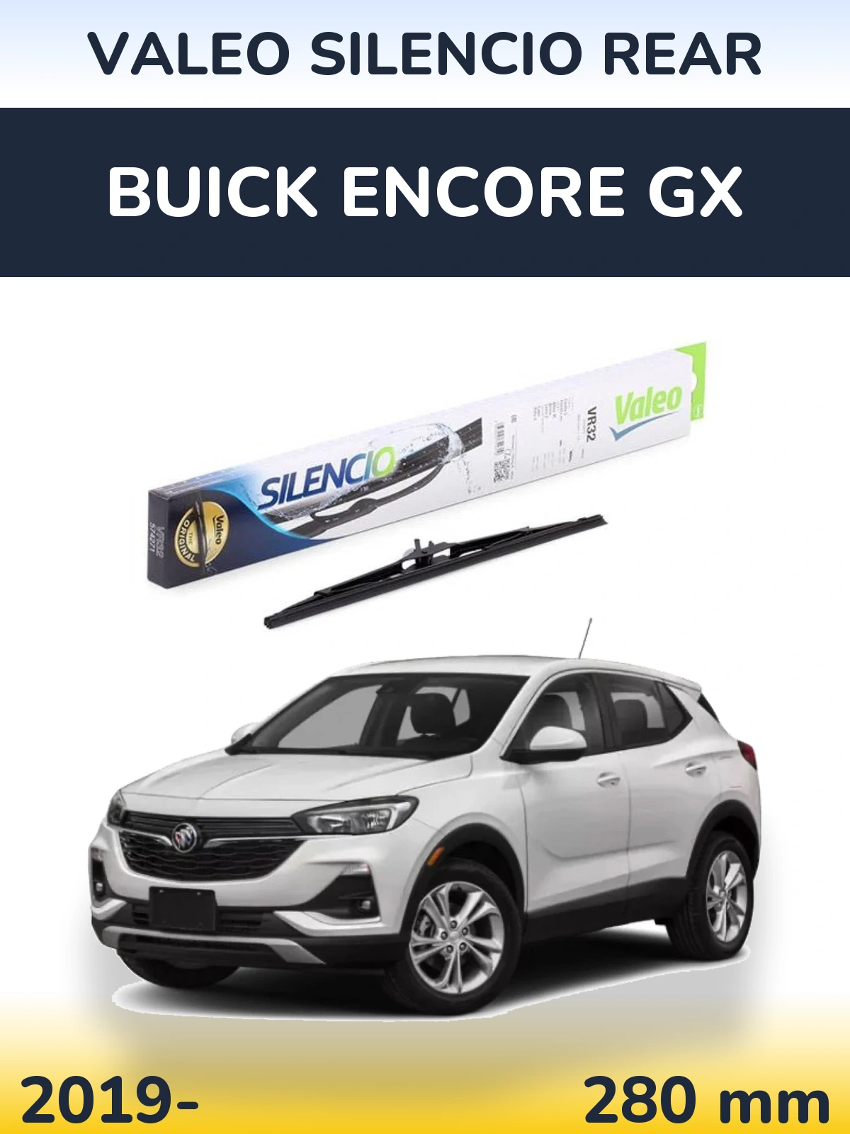 Zadní stěrač Valeo Silencio Rear 280 mm pro Buick Encore GX 2019-2026