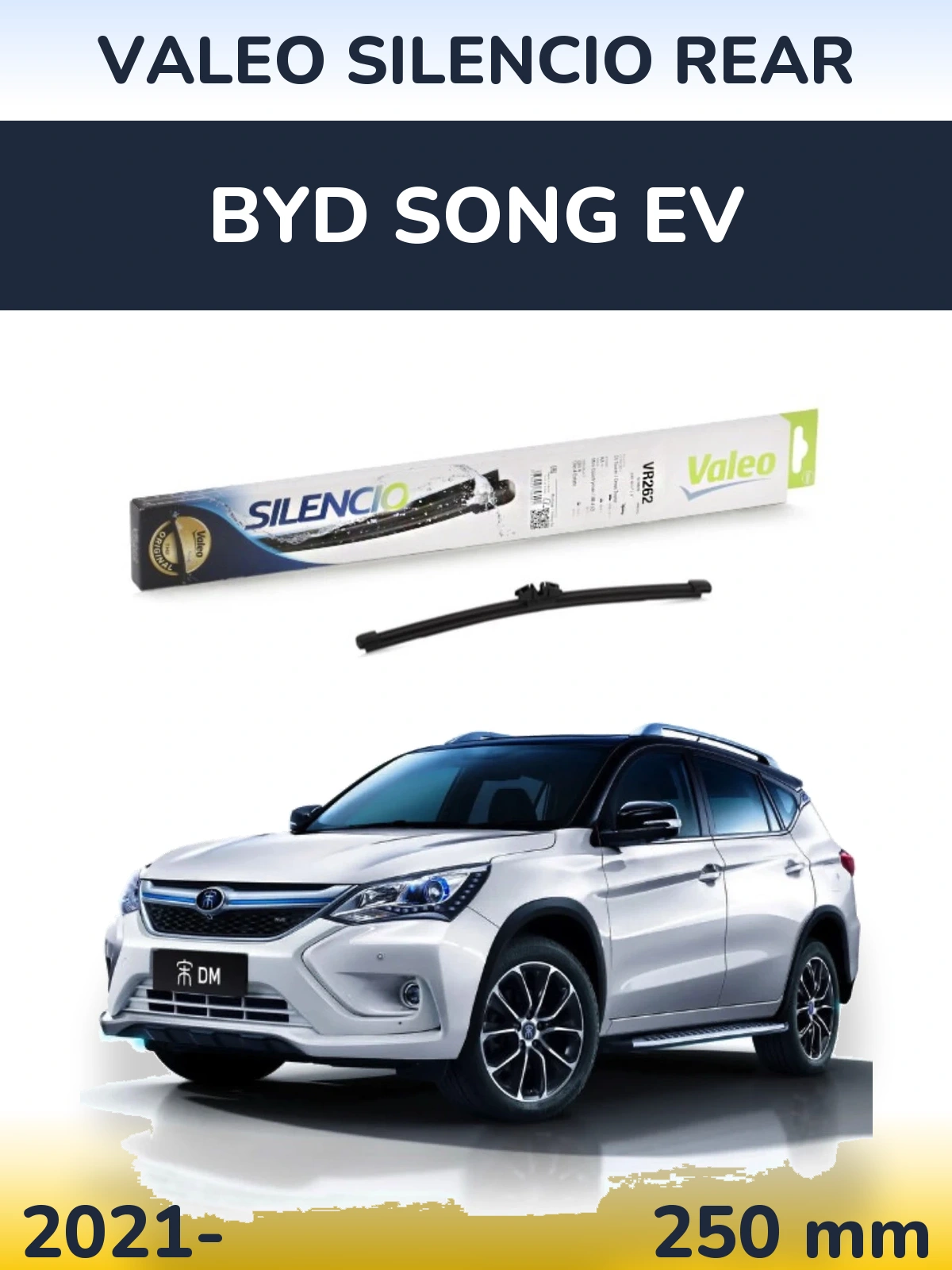 Zadní stěrač Valeo Silencio Rear 240 mm pro BYD Song EV 2021-2026