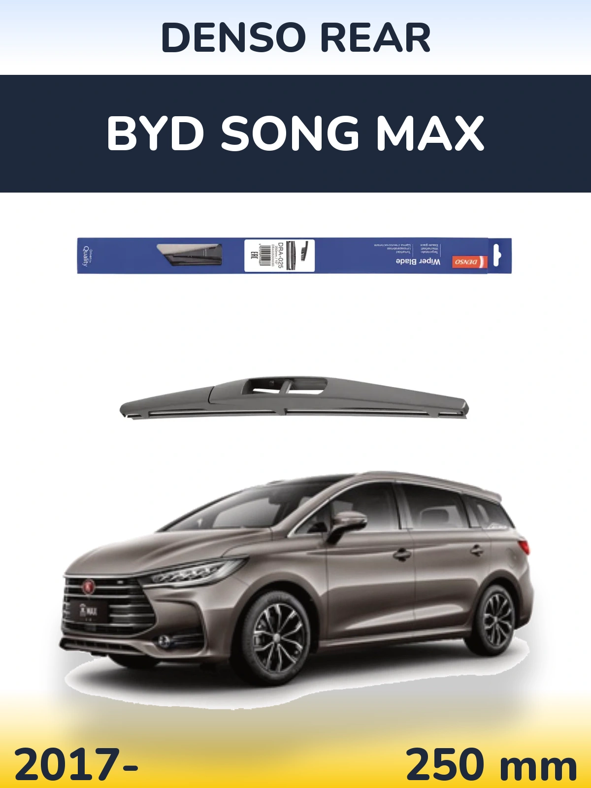 Zadní stěrač Denso Rear 250 mm pro BYD Song Max 2017-2026