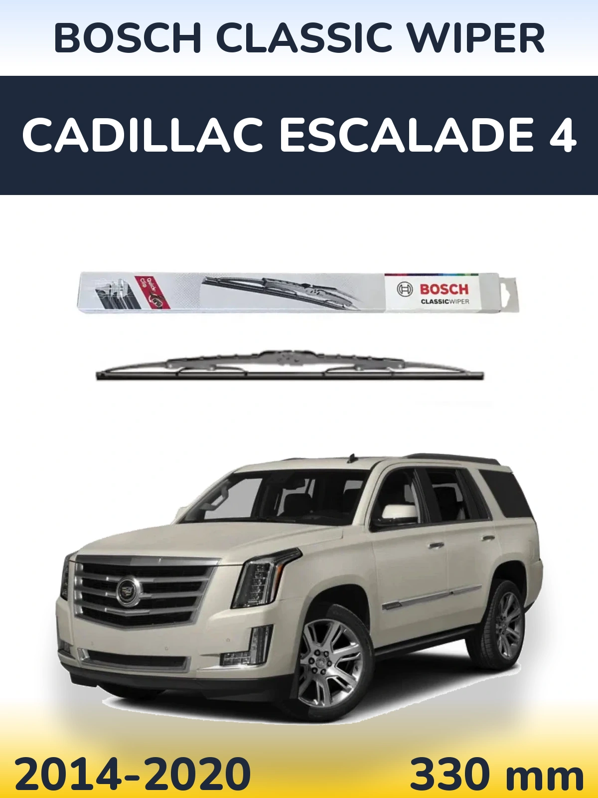 Zadní stěrač BOSCH Classic Wiper 340 mm pro Cadillac Escalade 4 2014-2020