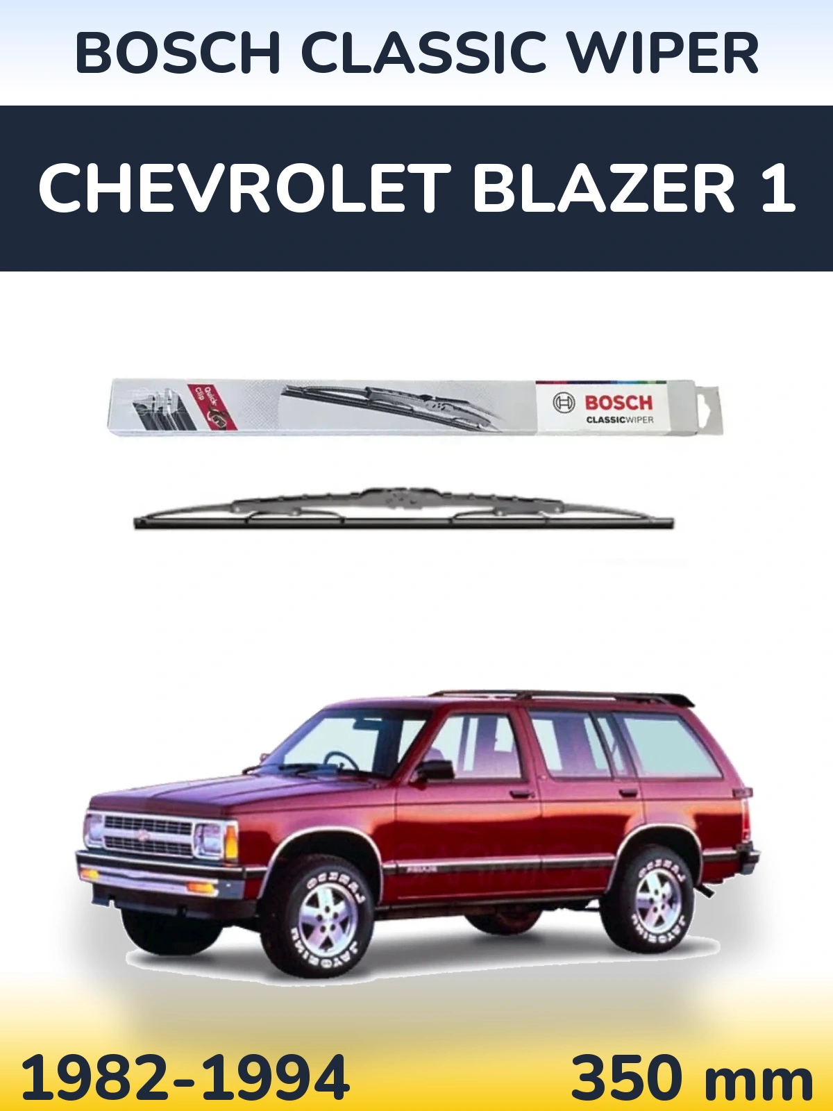 Zadní stěrač BOSCH Classic Wiper 340 mm pro Chevrolet Blazer 1 1982-1994
