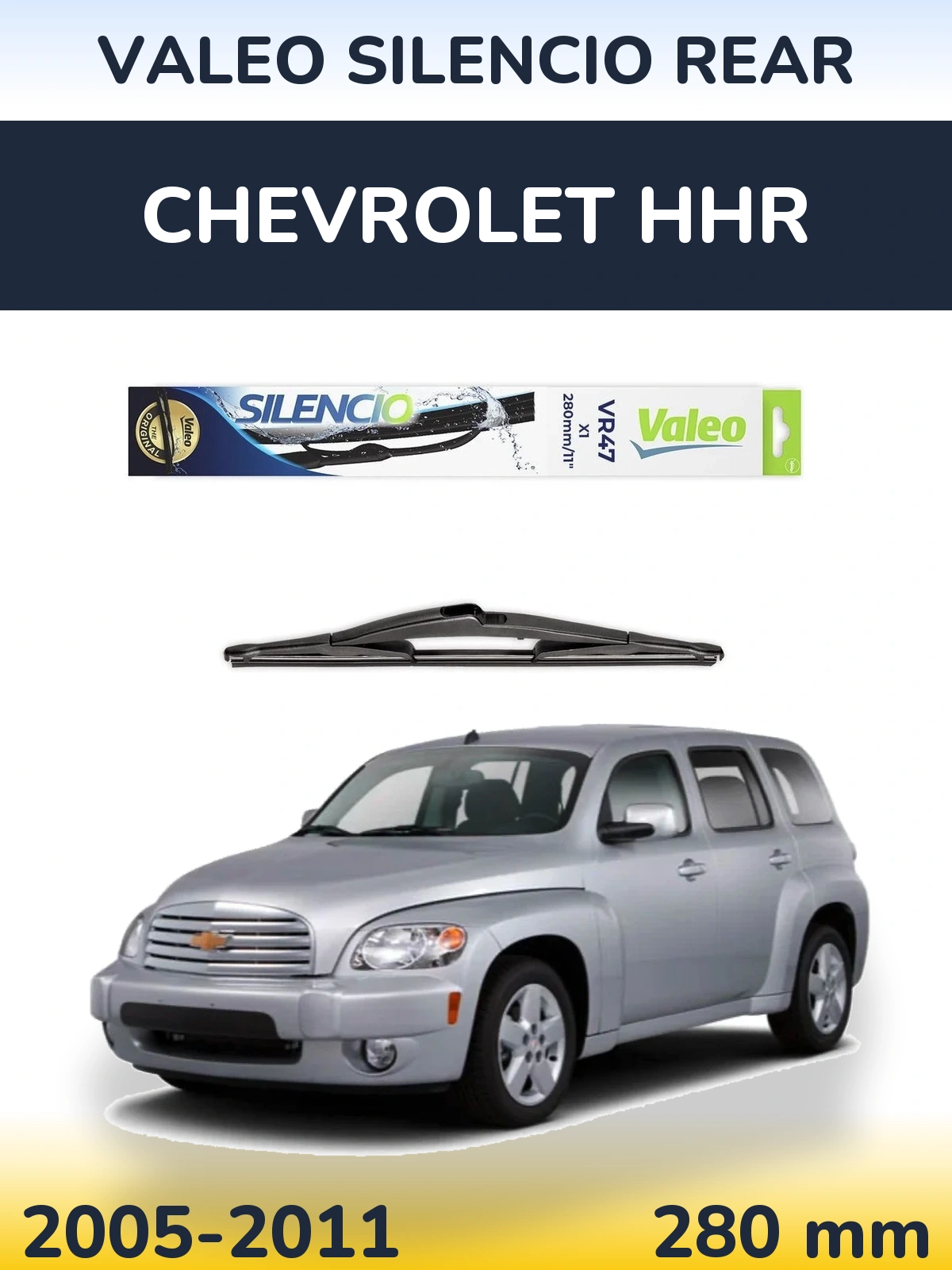 Задня щітка Valeo Silencio Rear 280 мм для Chevrolet HHR 2005-2011