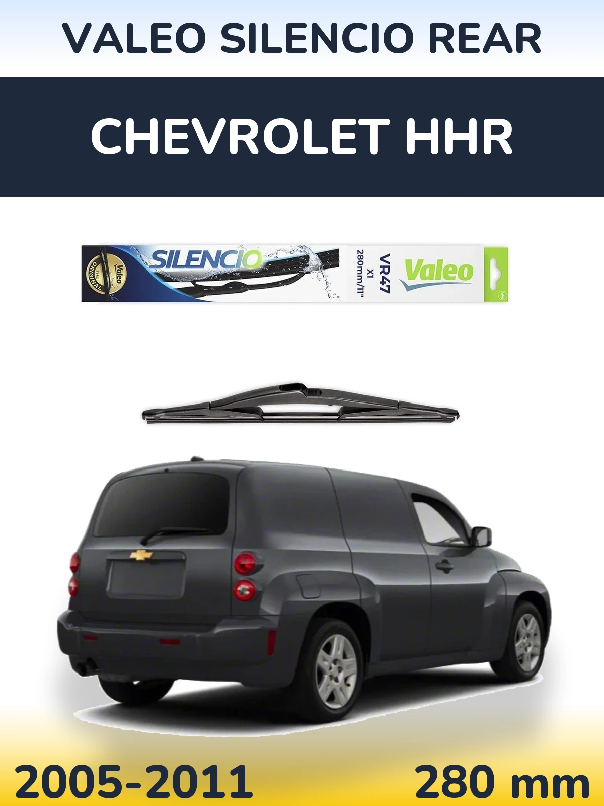Zadní stěrač Valeo Silencio Rear 280 mm pro Chevrolet HHR 2005-2011