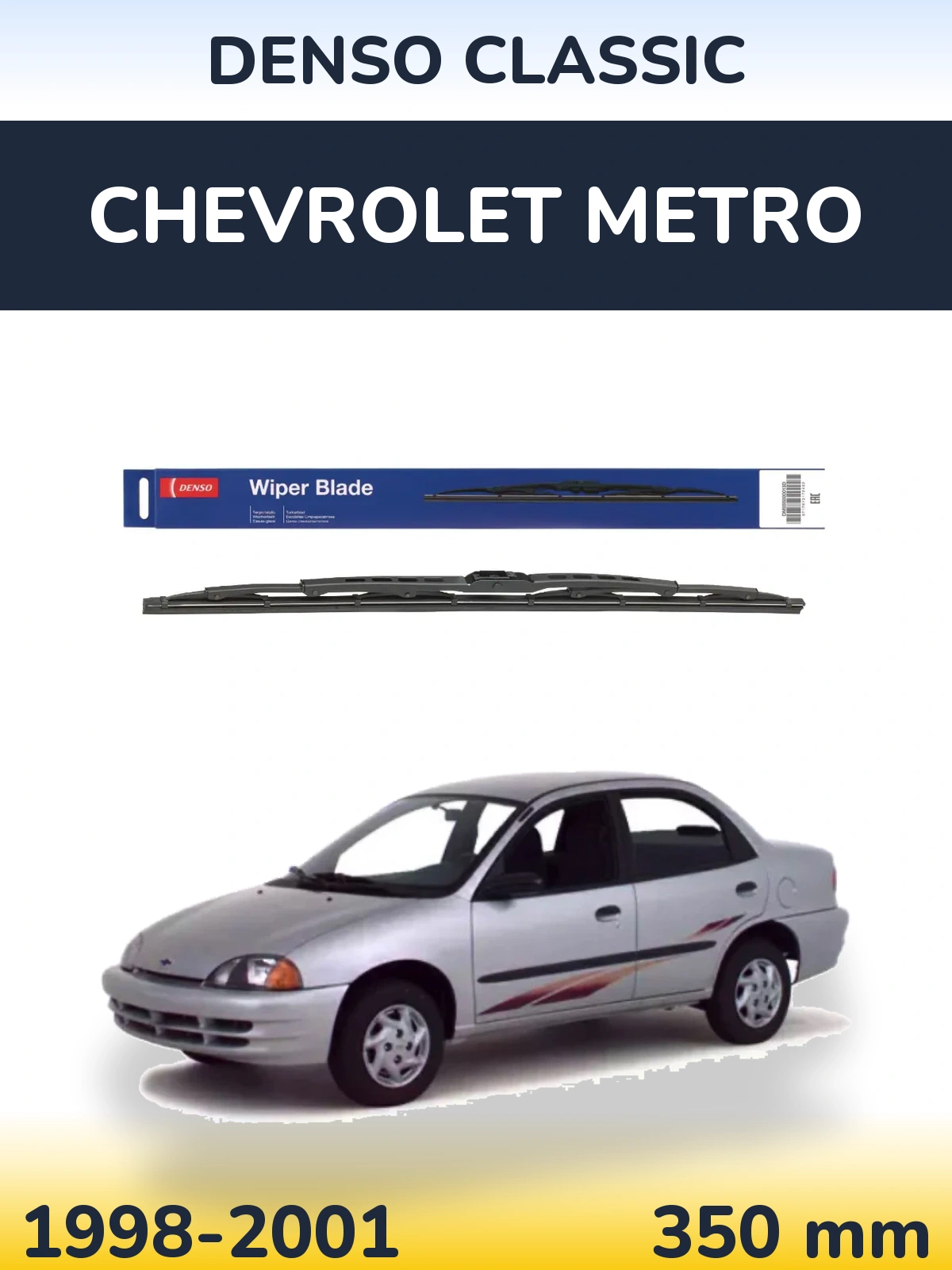 Zadní stěrač Denso Classic 350 mm pro Chevrolet Metro 1998-2001