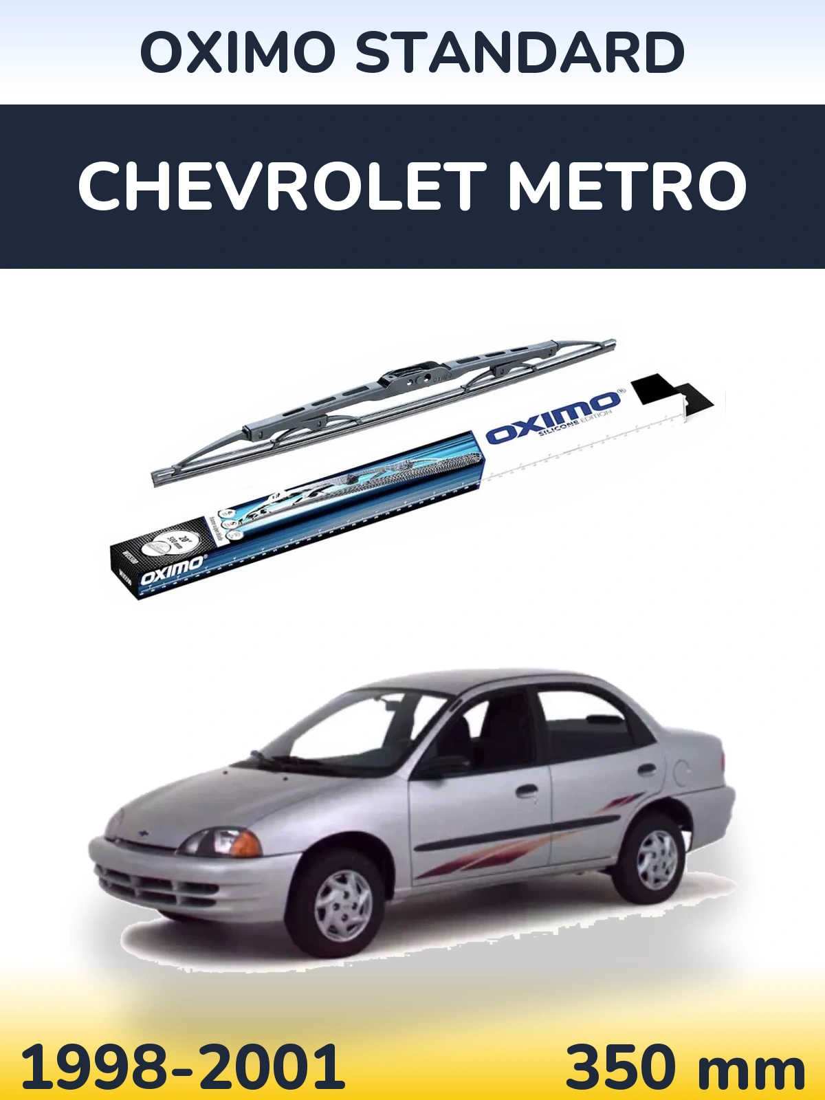 Zadní stěrač Oximo Standard 350 mm pro Chevrolet Metro 1998-2001