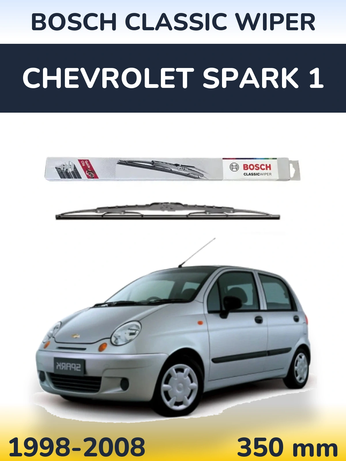 Zadní stěrač BOSCH Classic Wiper 340 mm pro Chevrolet Spark 1 1998-2008