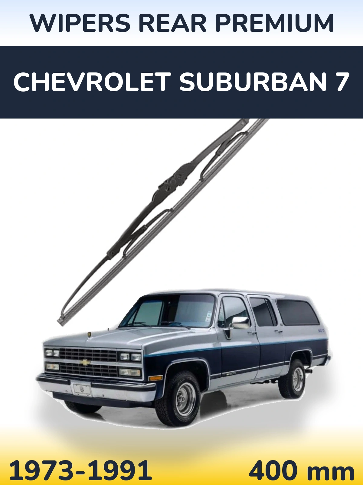 Zadní stěrač WIPERS REAR PREMIUM 400 mm pro Chevrolet Suburban 7 1973-1991