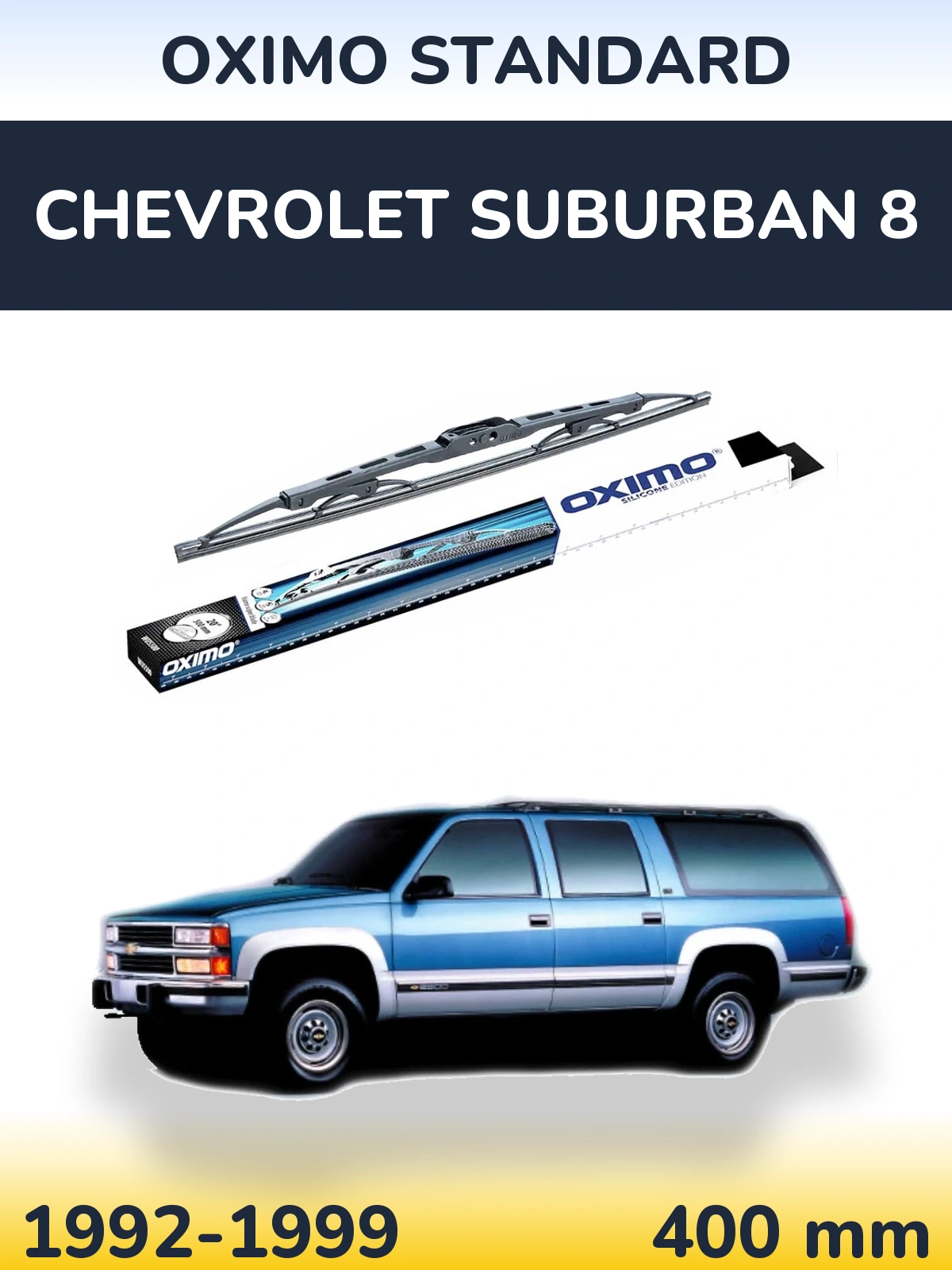 Zadní stěrač Oximo Standard 400 mm pro Chevrolet Suburban 8 1992-1999