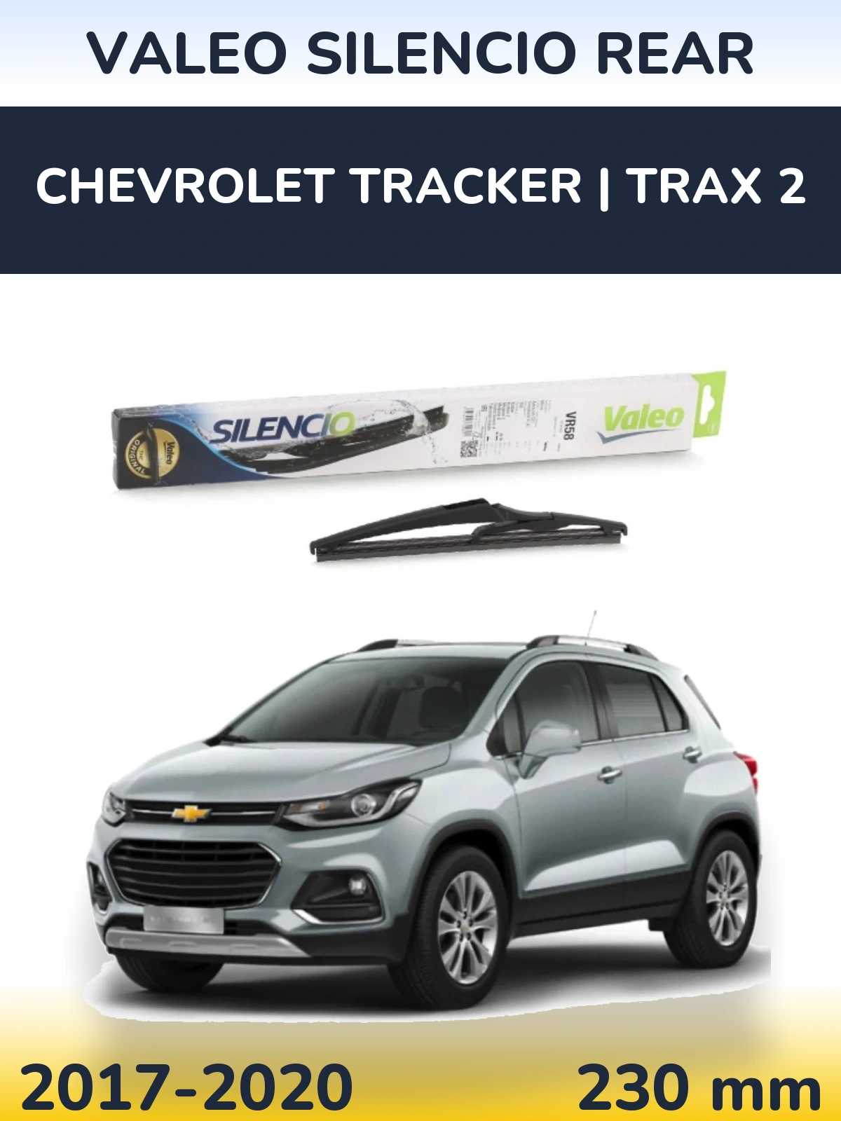 Zadní stěrač Valeo Silencio Rear 240 mm pro Chevrolet Tracker | Trax 2 2017-2020
