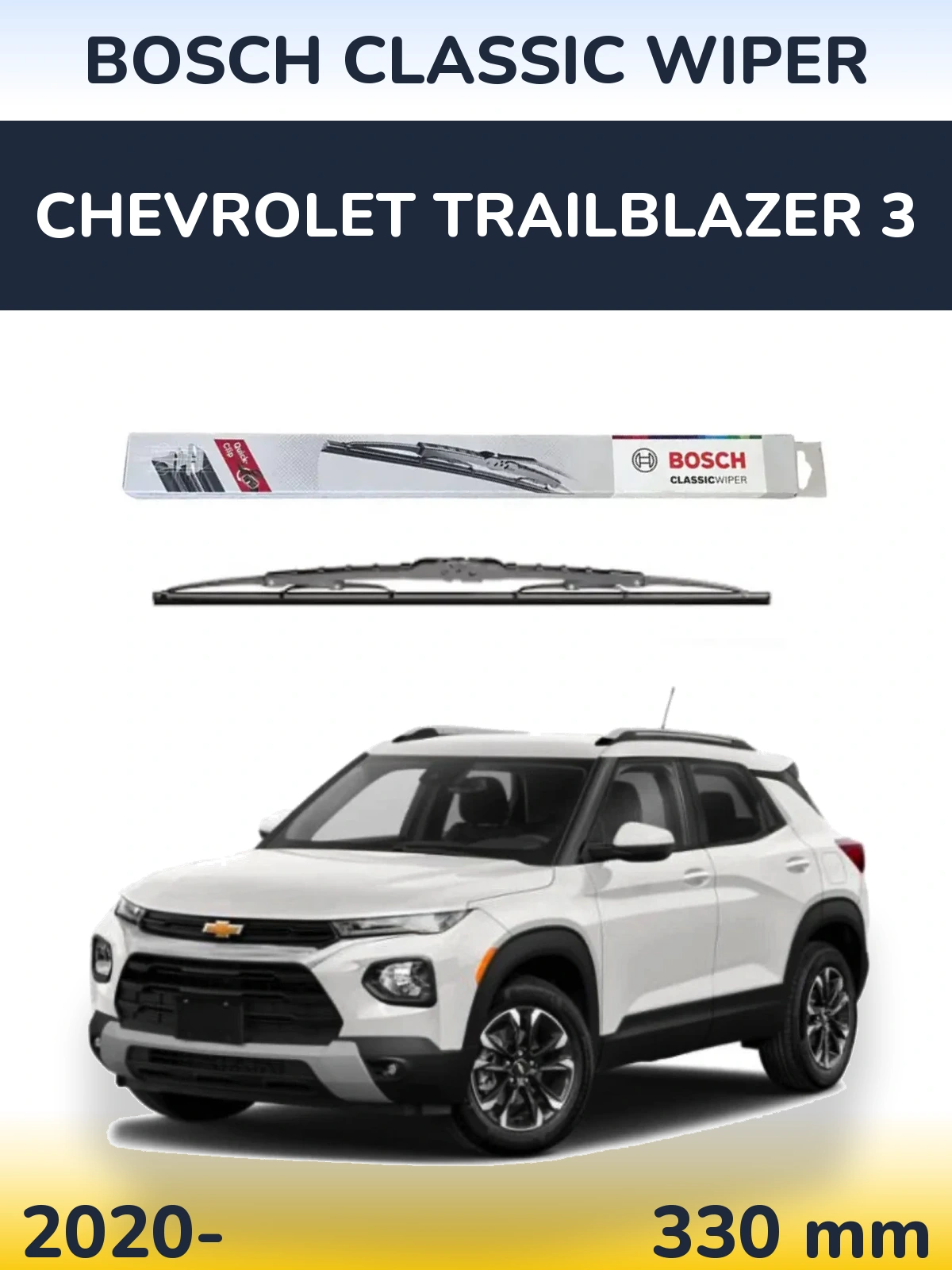 Zadní stěrač BOSCH Classic Wiper 340 mm pro Chevrolet TrailBlazer 3 2020-2026