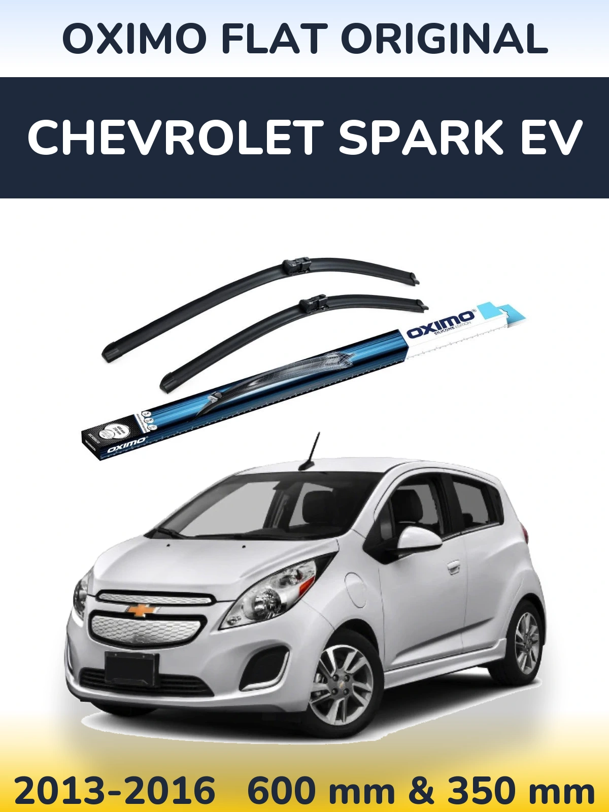 Sada předních stěračů Oximo Flat Original 600 a 350 mm pro Chevrolet Spark EV 2013-2016