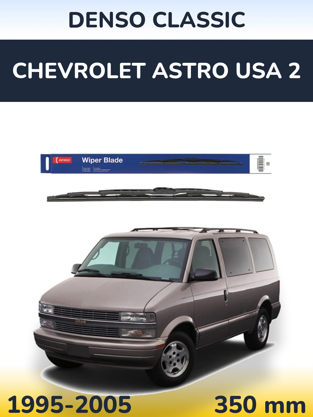 Zadní stěrač Denso Classic 350 mm pro Chevrolet Astro USA 2 1995-2005