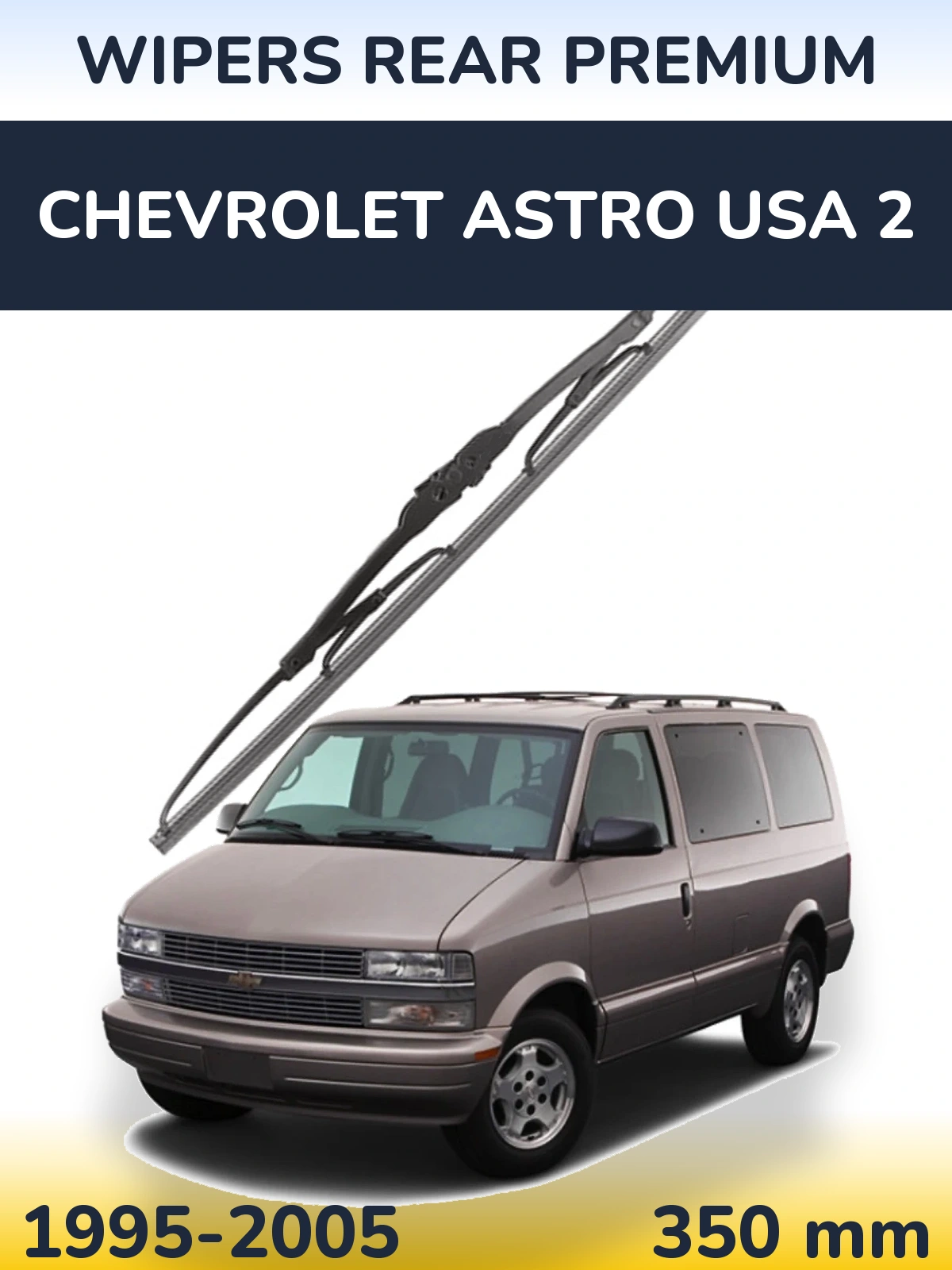 Zadní stěrač WIPERS REAR PREMIUM 350 mm pro Chevrolet Astro USA 2 1995-2005