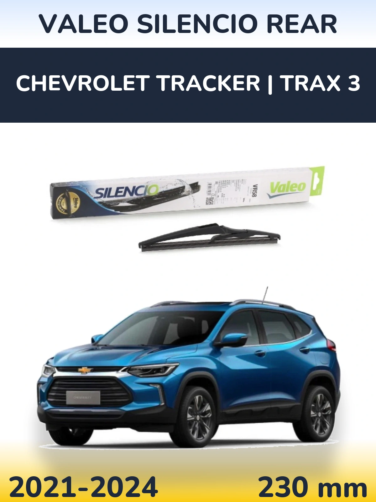 Zadní stěrač Valeo Silencio Rear 240 mm pro Chevrolet Tracker | Trax 3 2021-2024
