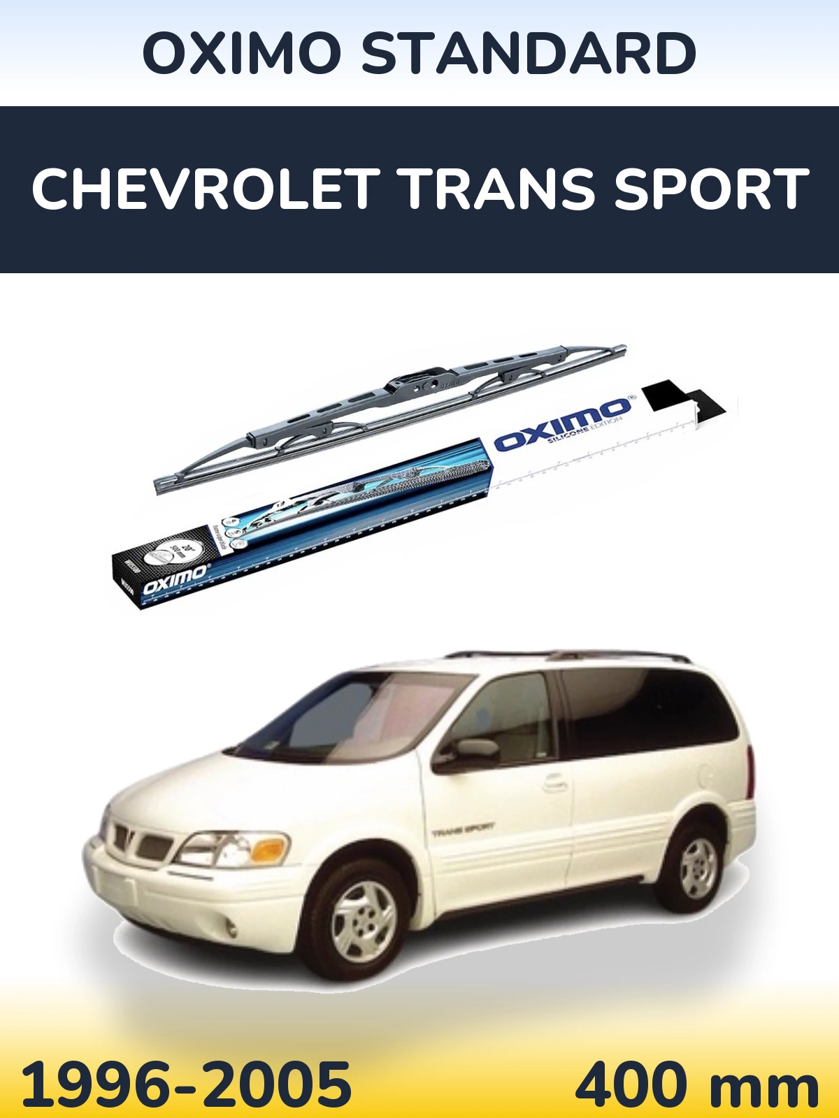 Zadní stěrač Oximo Standard 400 mm pro Chevrolet Trans Sport 1996-2005