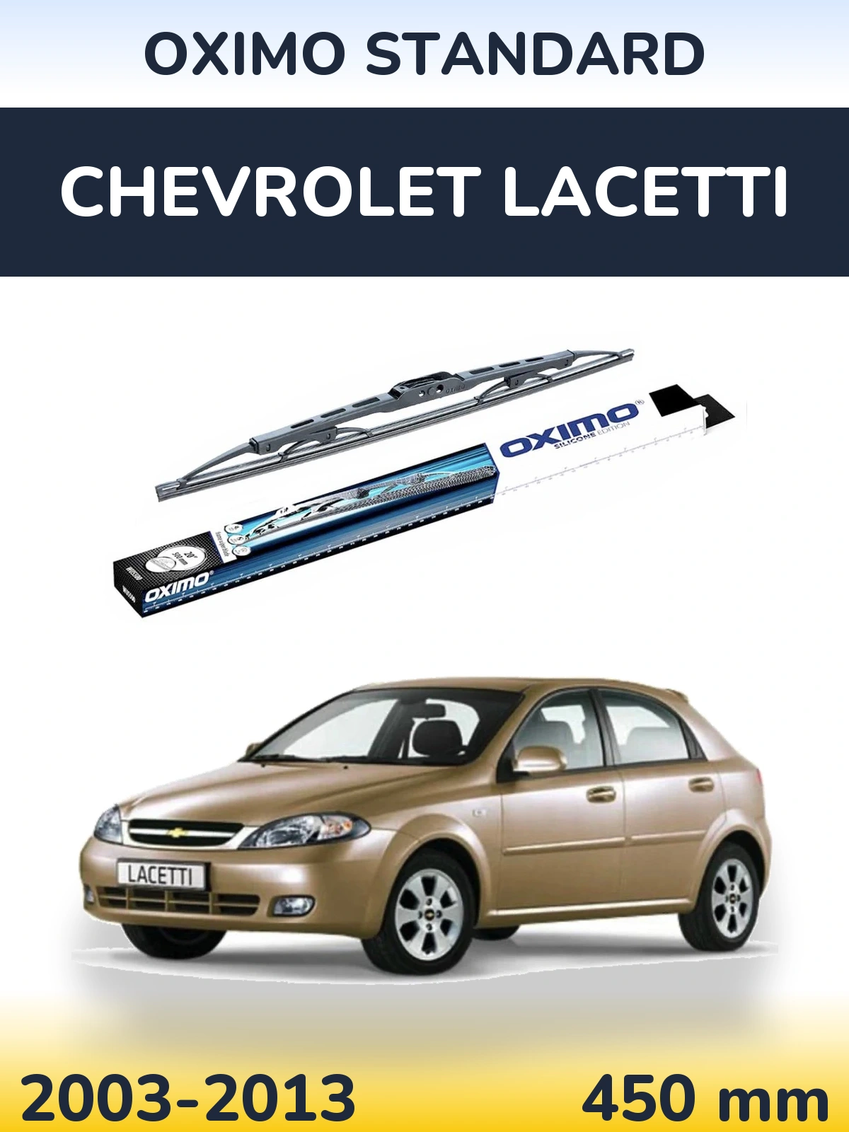 Zadní stěrač Oximo Standard 450 mm pro Chevrolet Lacetti 2003-2013