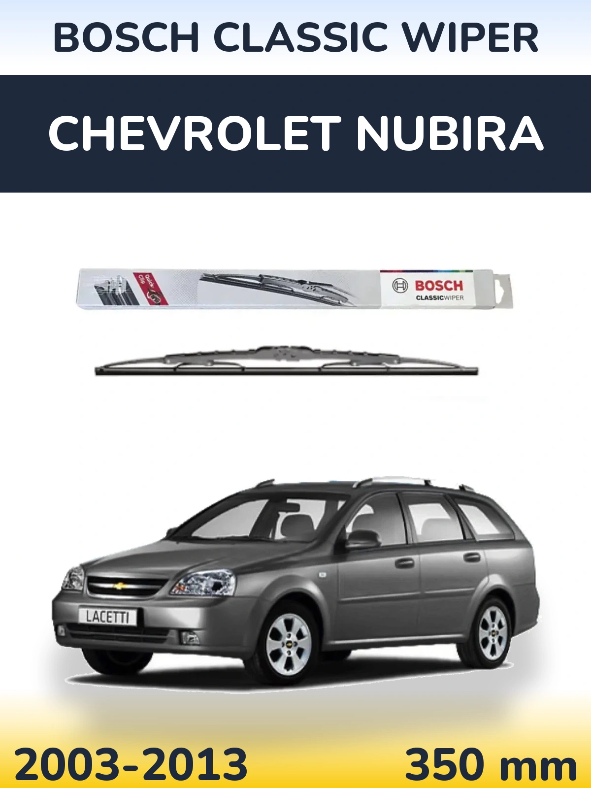 Zadní stěrač BOSCH Classic Wiper 340 mm pro Chevrolet Nubira 2003-2013