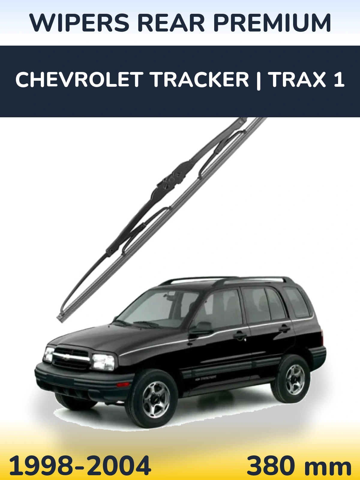 Zadní stěrač WIPERS REAR PREMIUM 380 mm pro Chevrolet Tracker | Trax 1 1998-2004
