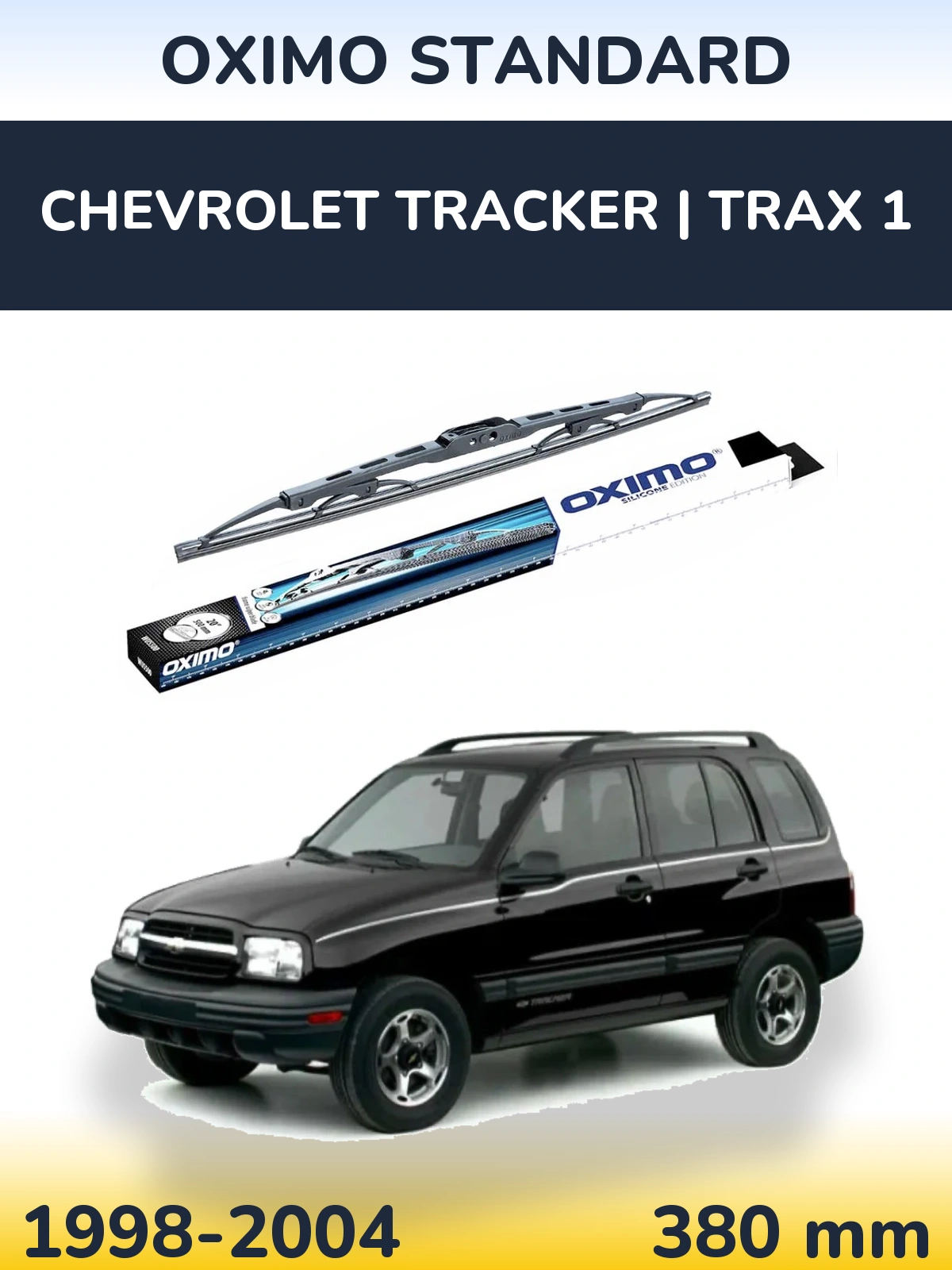 Zadní stěrač Oximo Standard 375 mm pro Chevrolet Tracker | Trax 1 1998-2004