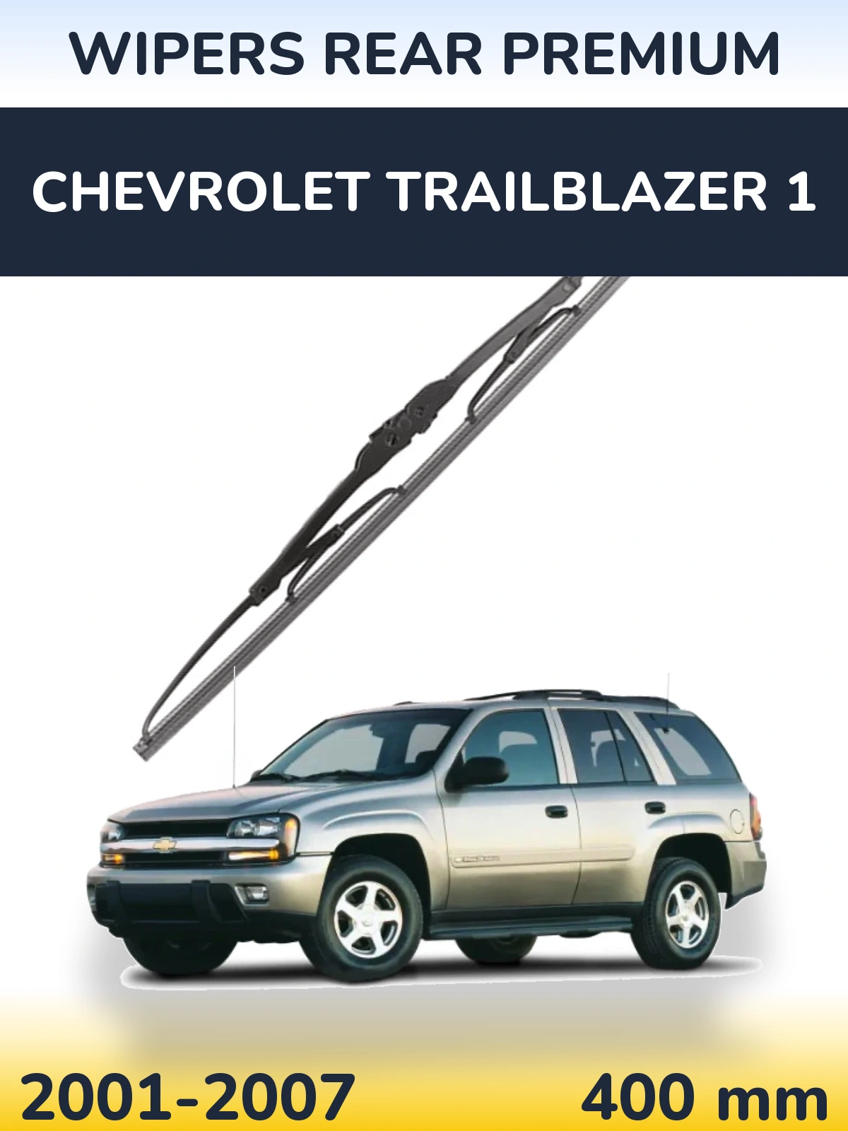 Zadní stěrač WIPERS REAR PREMIUM 400 mm pro Chevrolet TrailBlazer 1 2001-2007