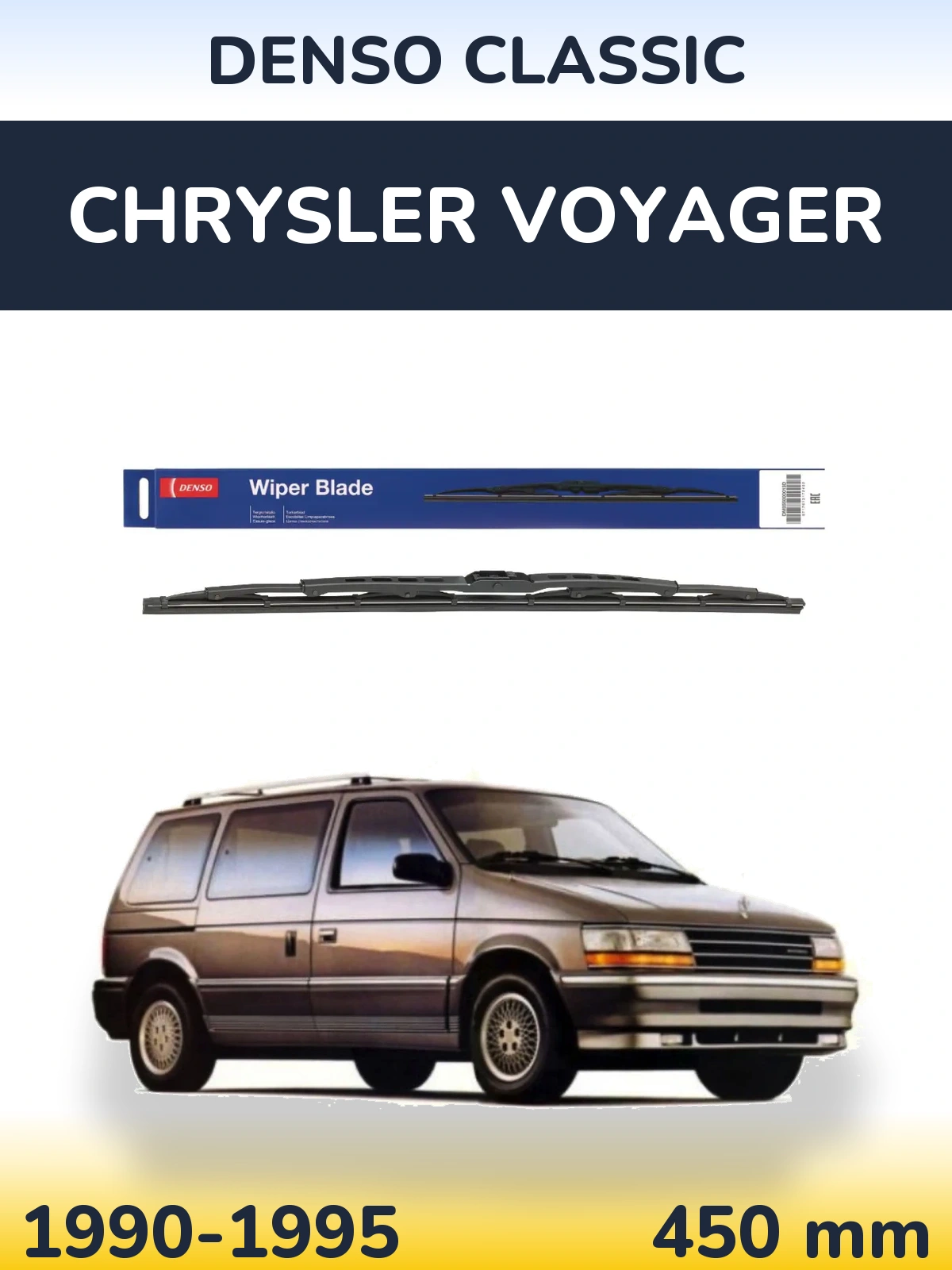Zadní stěrač Denso Classic 450 mm pro Chrysler Voyager 1990-1995