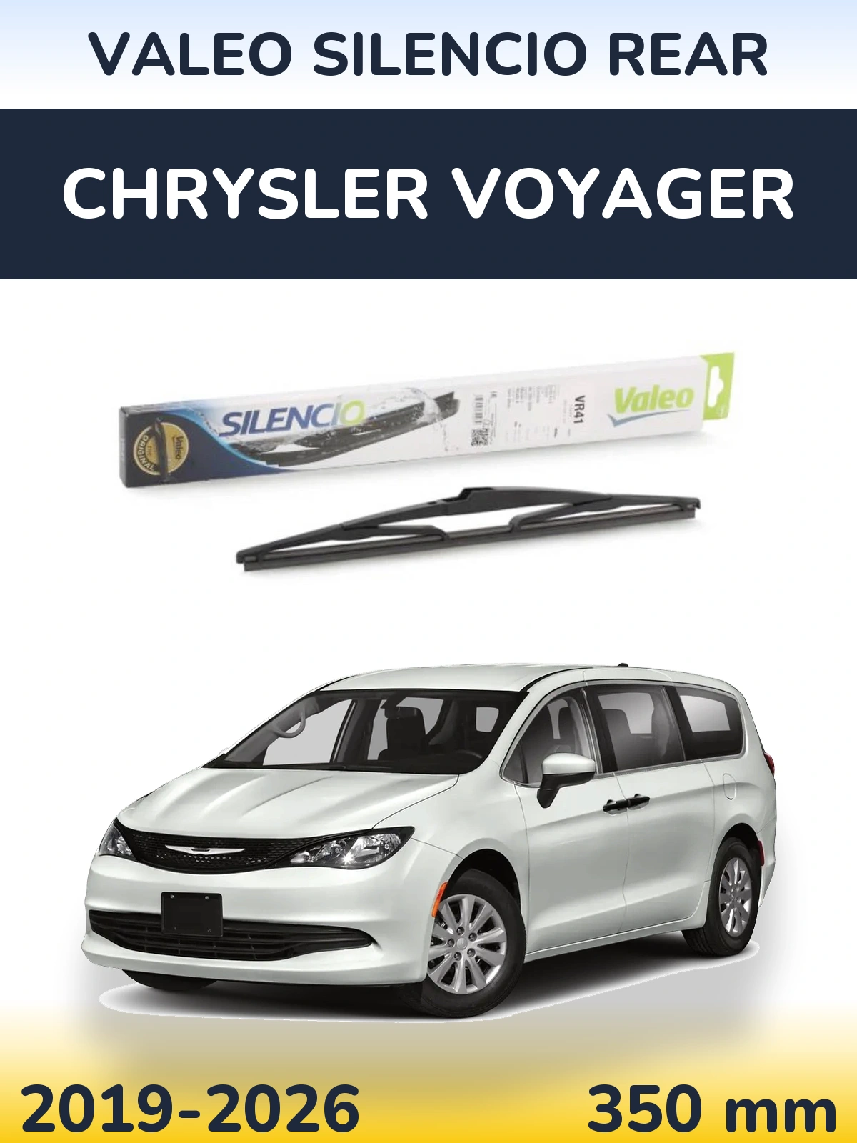 Zadní stěrač Valeo Silencio Rear 345 mm pro Chrysler Voyager 2019-2026