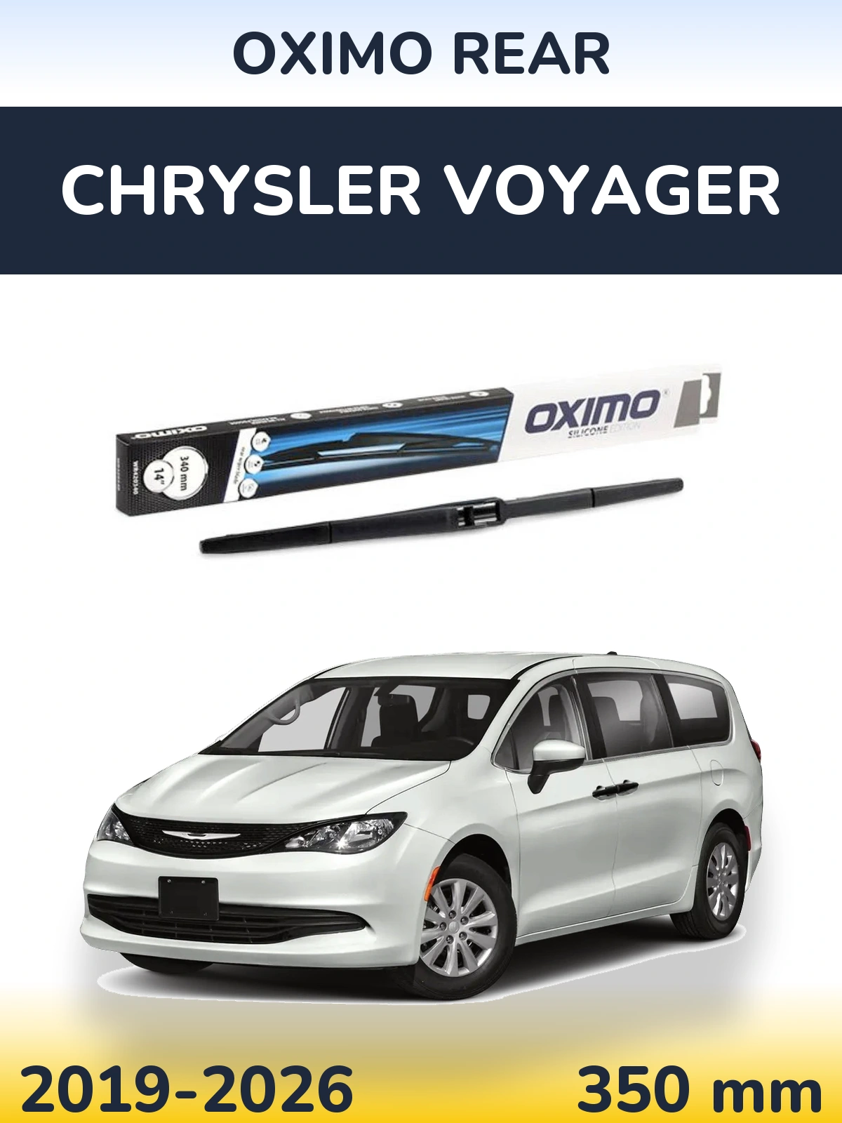 Zadní stěrač Oximo Rear 350 mm pro Chrysler Voyager 2019-2026