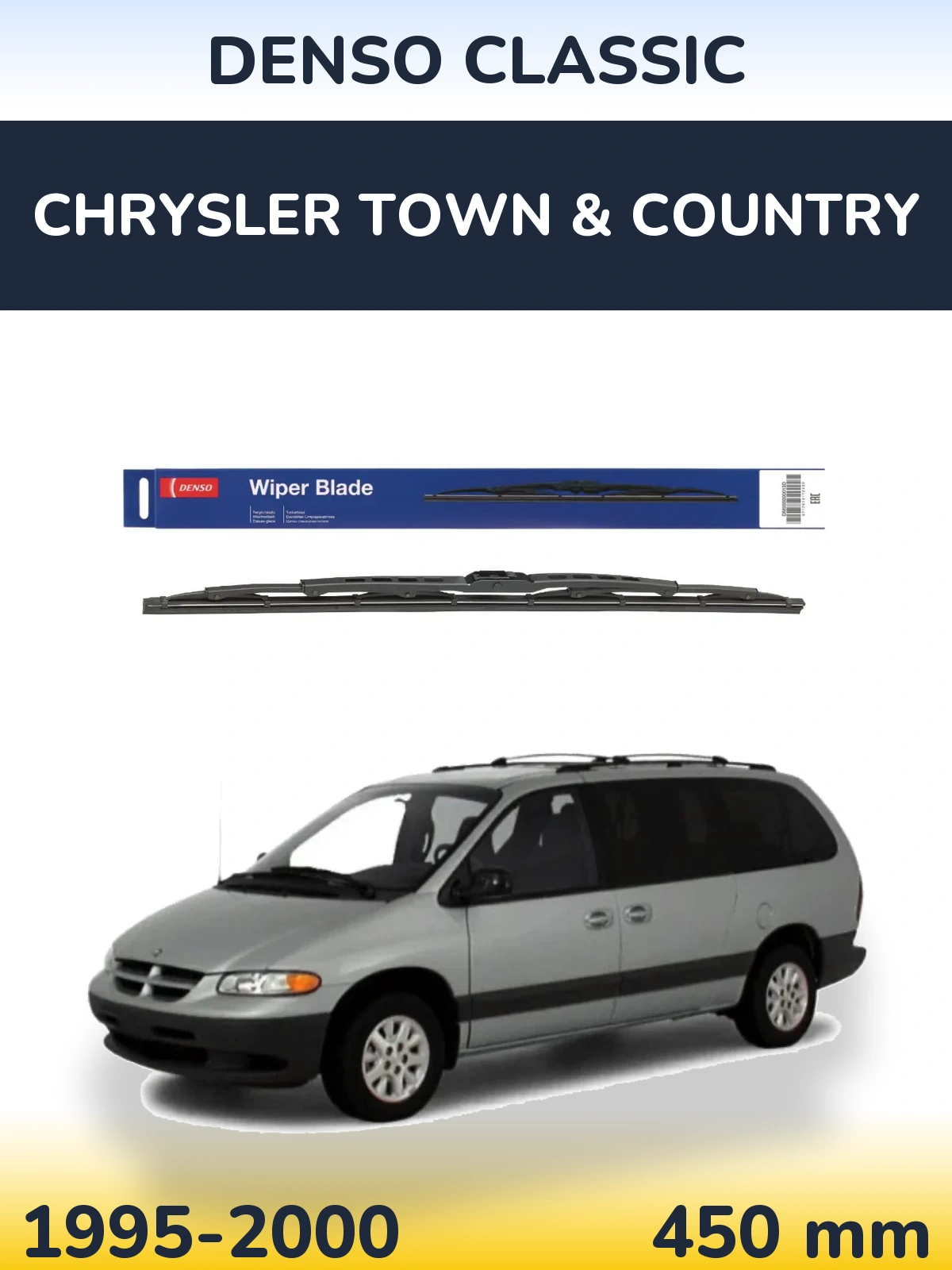 Zadní stěrač Denso Classic 450 mm pro Chrysler Town & Country 1995-2000