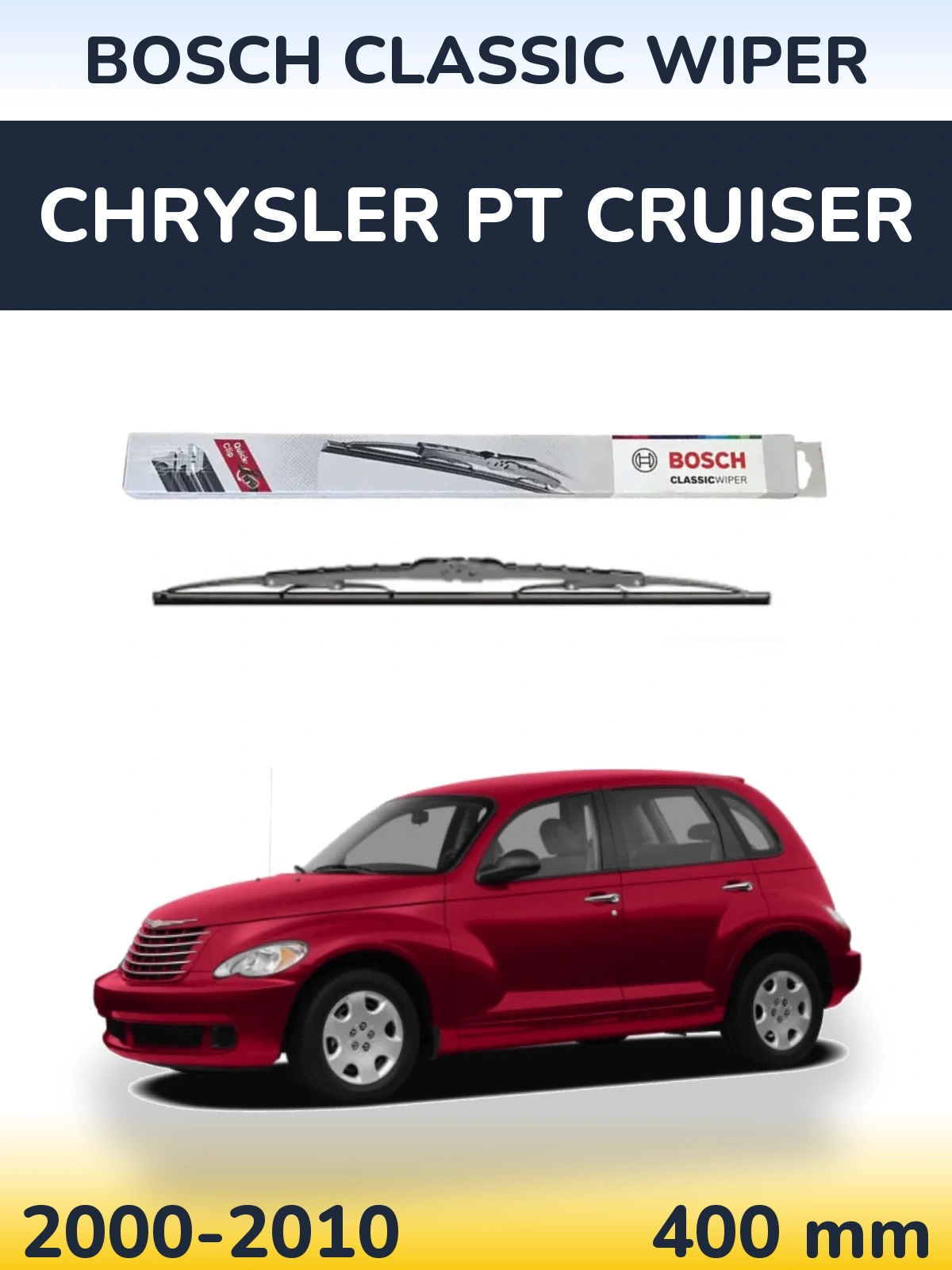 Zadní stěrač BOSCH Classic Wiper 400 mm pro Chrysler PT Cruiser 2000-2010