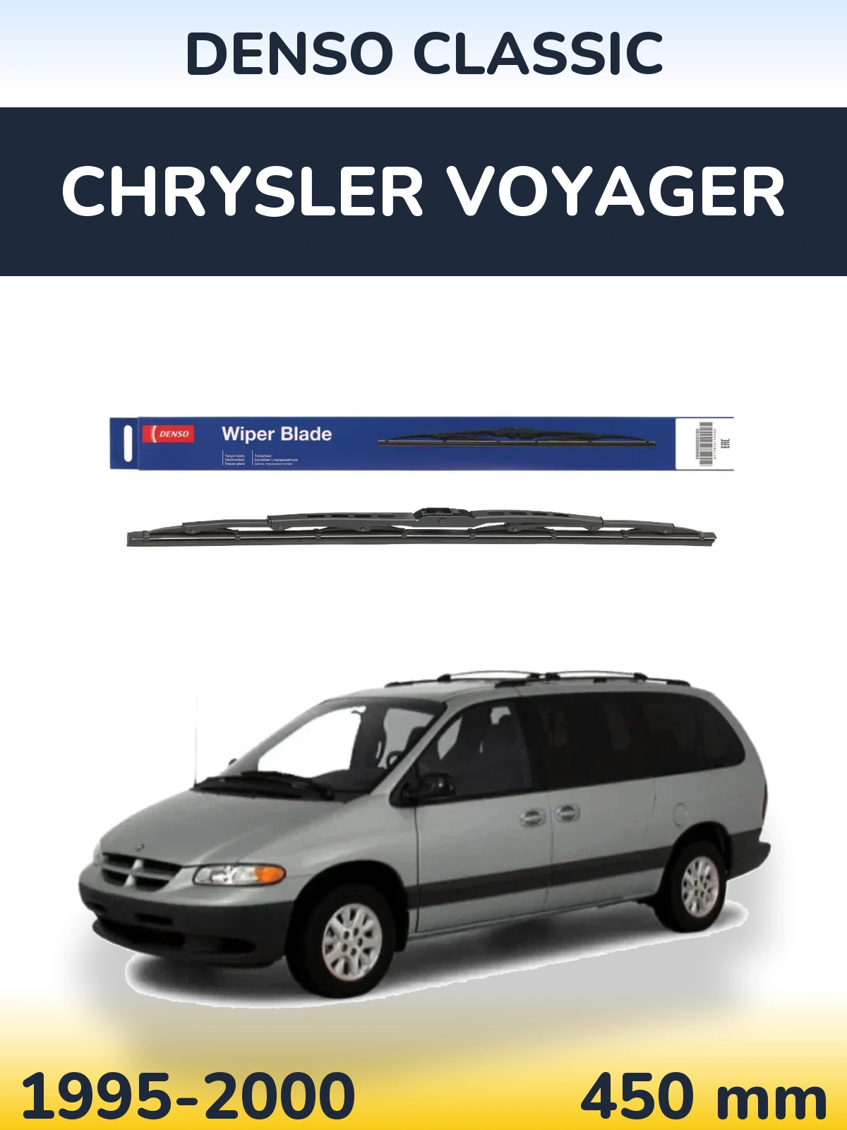 Zadní stěrač Denso Classic 450 mm pro Chrysler Voyager 1995-2000