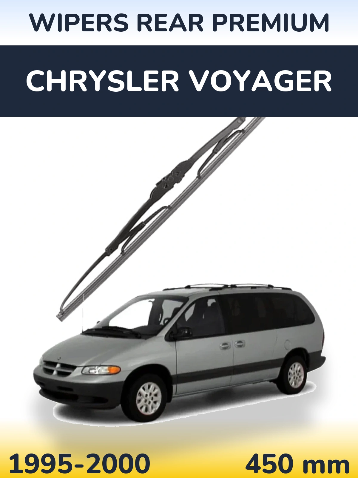 Задня щітка WIPERS REAR PREMIUM 450 мм для Chrysler Voyager 1995-2000