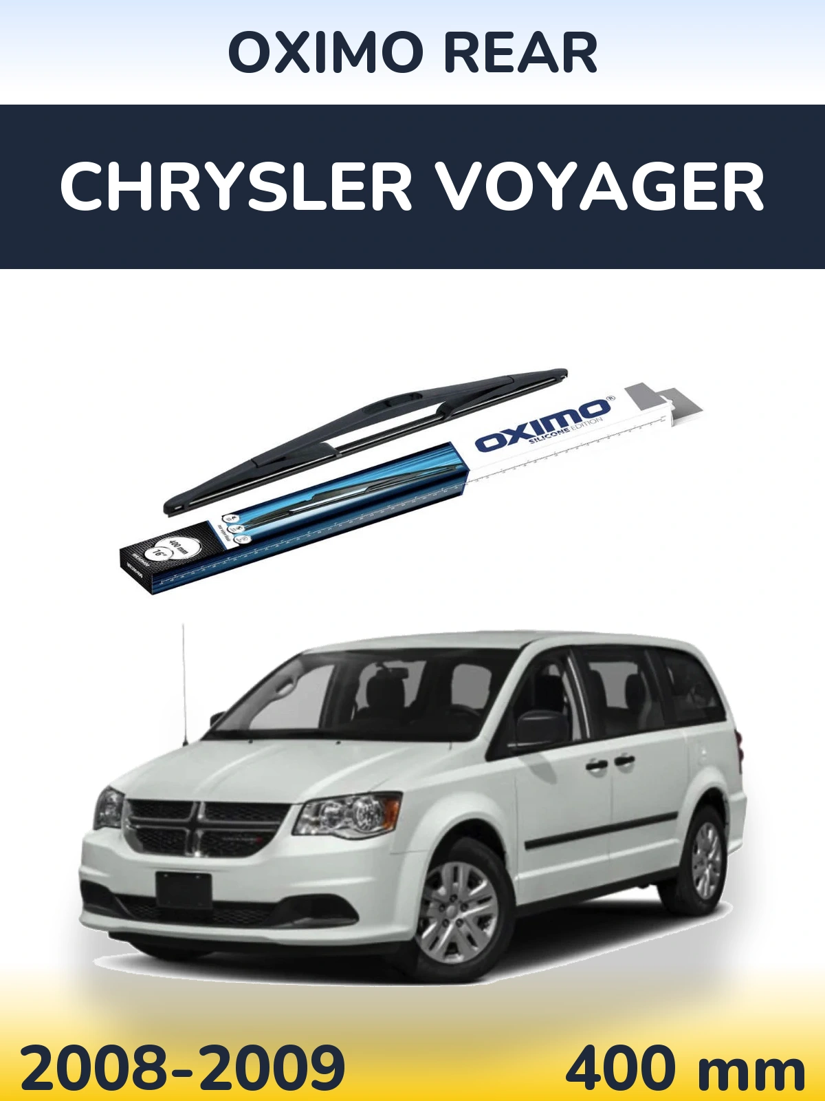 Zadní stěrač Oximo Rear 400 mm pro Chrysler Voyager 2008-2009