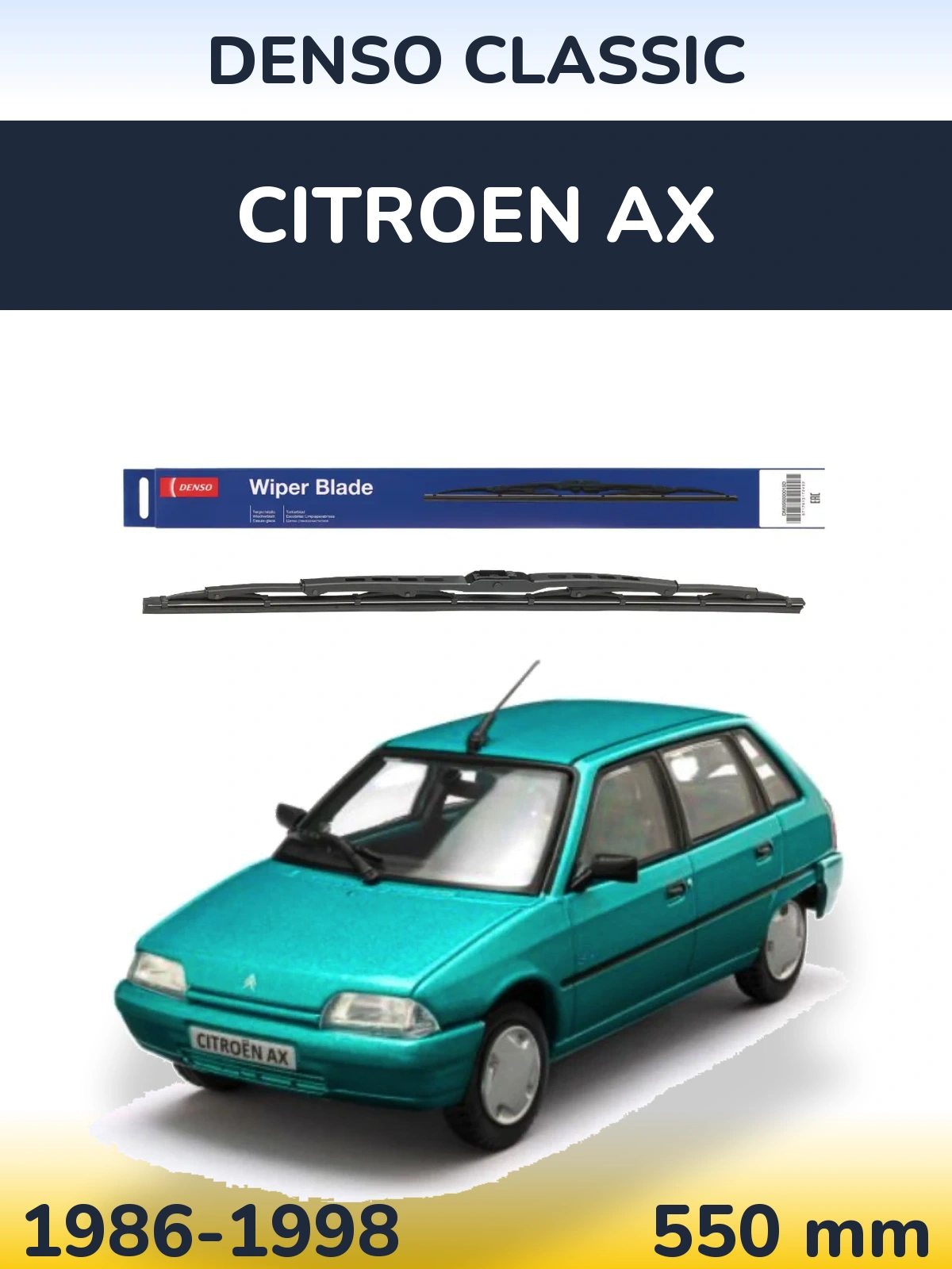 Přední stěrač Denso Classic 550 mm pro Citroen AX 1986-1998