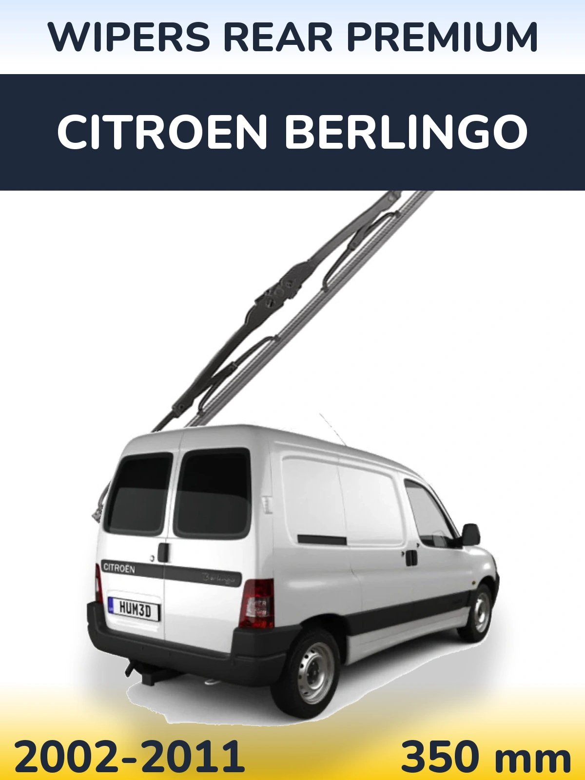 Zadní stěrač WIPERS REAR PREMIUM 350 mm pro Citroen Berlingo 2002-2011