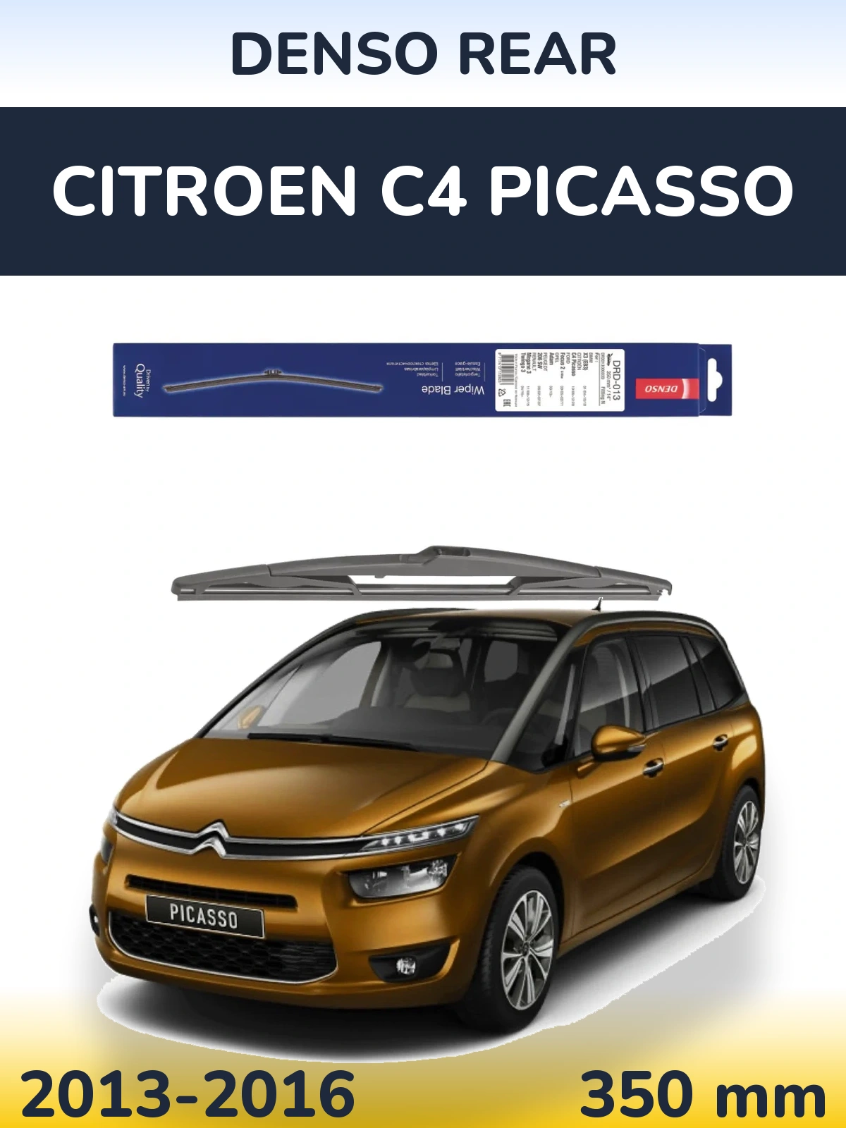 Zadní stěrač Denso Rear 350 mm pro Citroen C4 Picasso 2013-2016