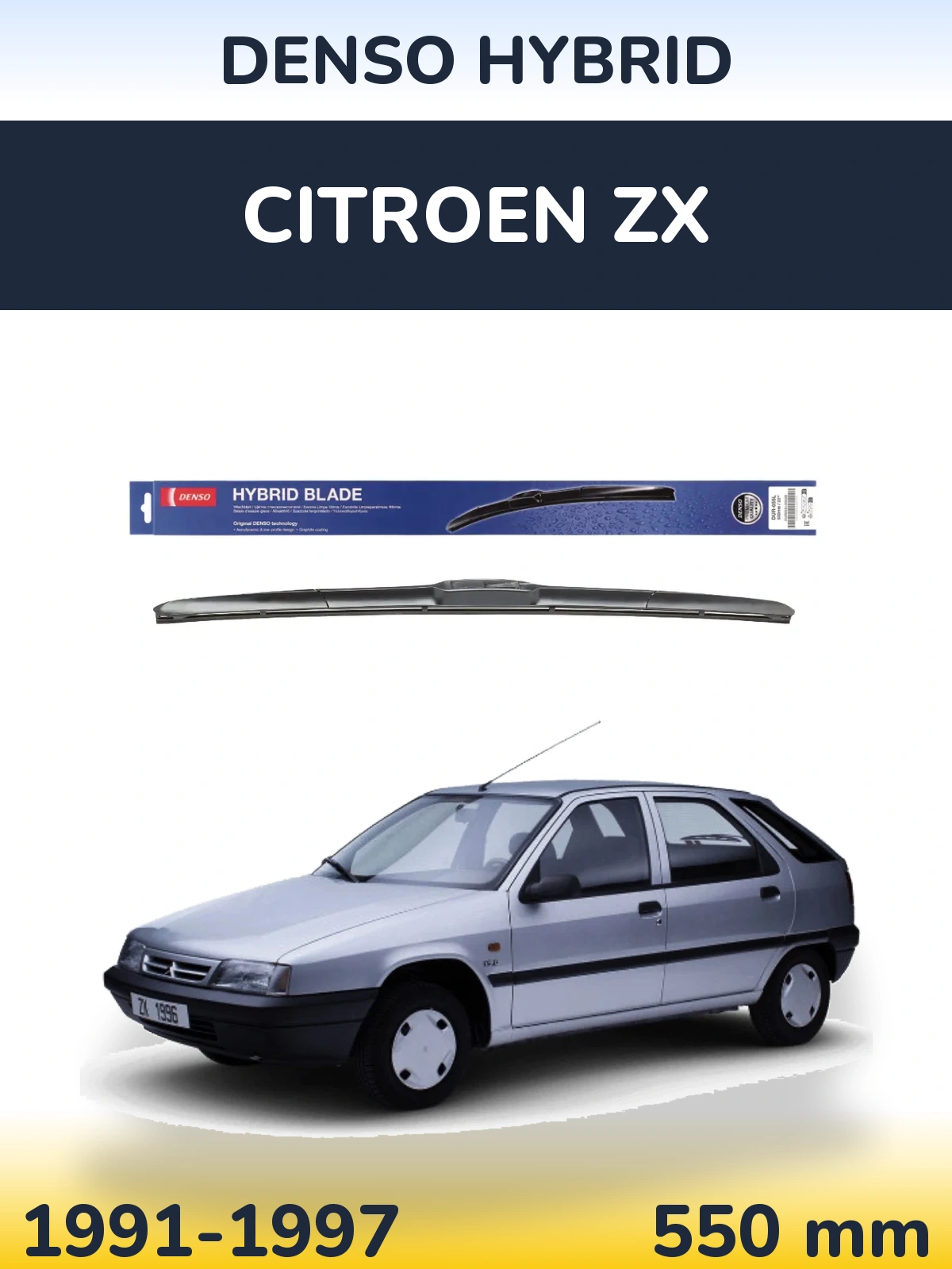 Přední stěrač Denso Hybrid 550 mm pro Citroen ZX 1991-1997