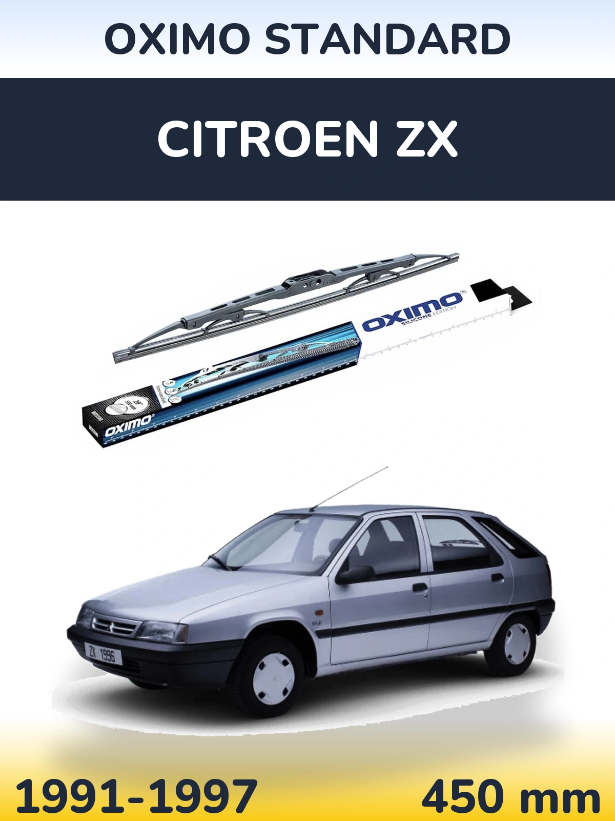 Zadní stěrač Oximo Standard 450 mm pro Citroen ZX 1991-1997