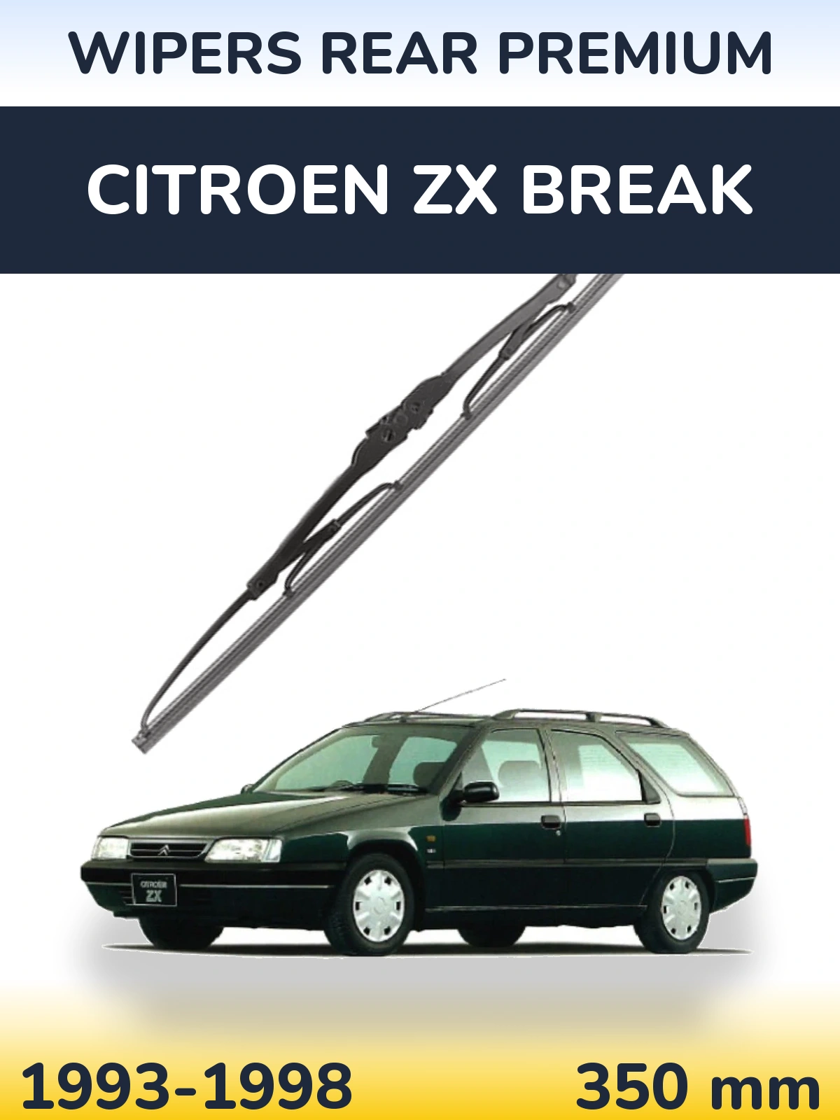 Zadní stěrač WIPERS REAR PREMIUM 350 mm pro Citroen ZX Break 1993-1998